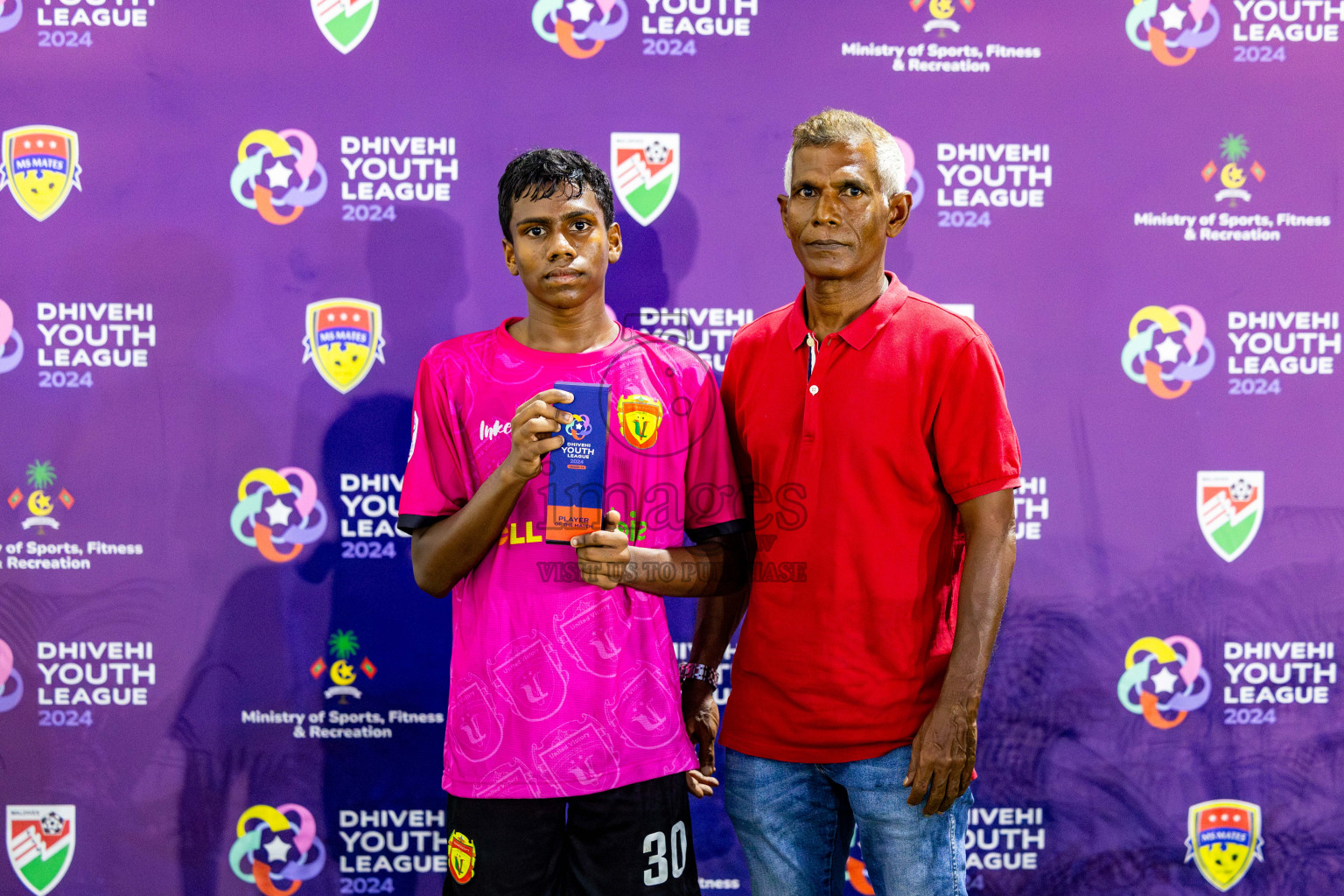 Under 14 United Victory vs Valancia on day 3 of Dhivehi Youth League 2024 held at Henveiru Stadium on Saturday, 23rd November 2024. Photos: Nausham Waheed/ Images.mv