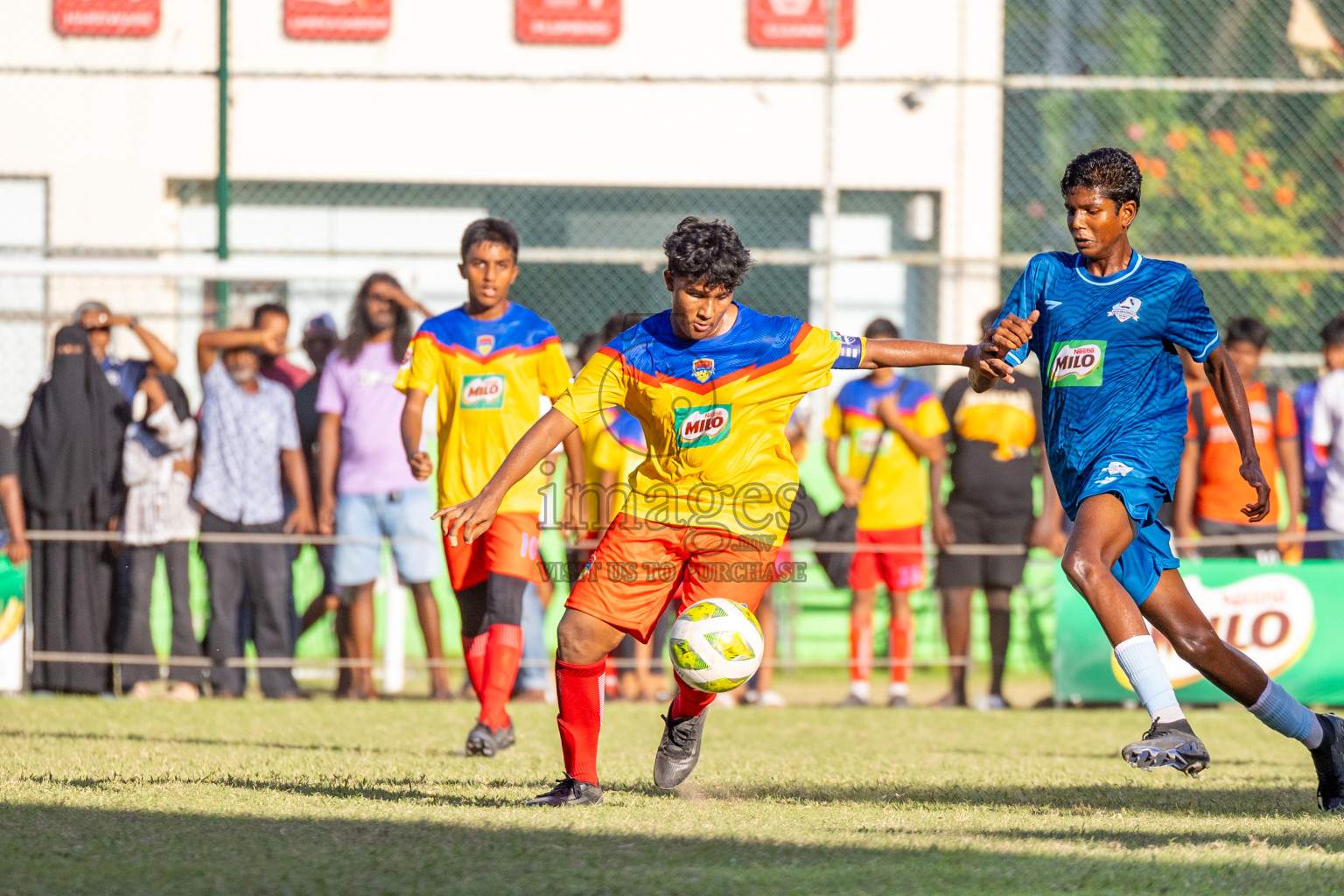 Day 3 of MILO Academy Championship 2024 (U-14) was held in Henveyru Stadium, Male', Maldives on Saturday, 2nd November 2024.
Photos: Ismail Thoriq, Images.mv