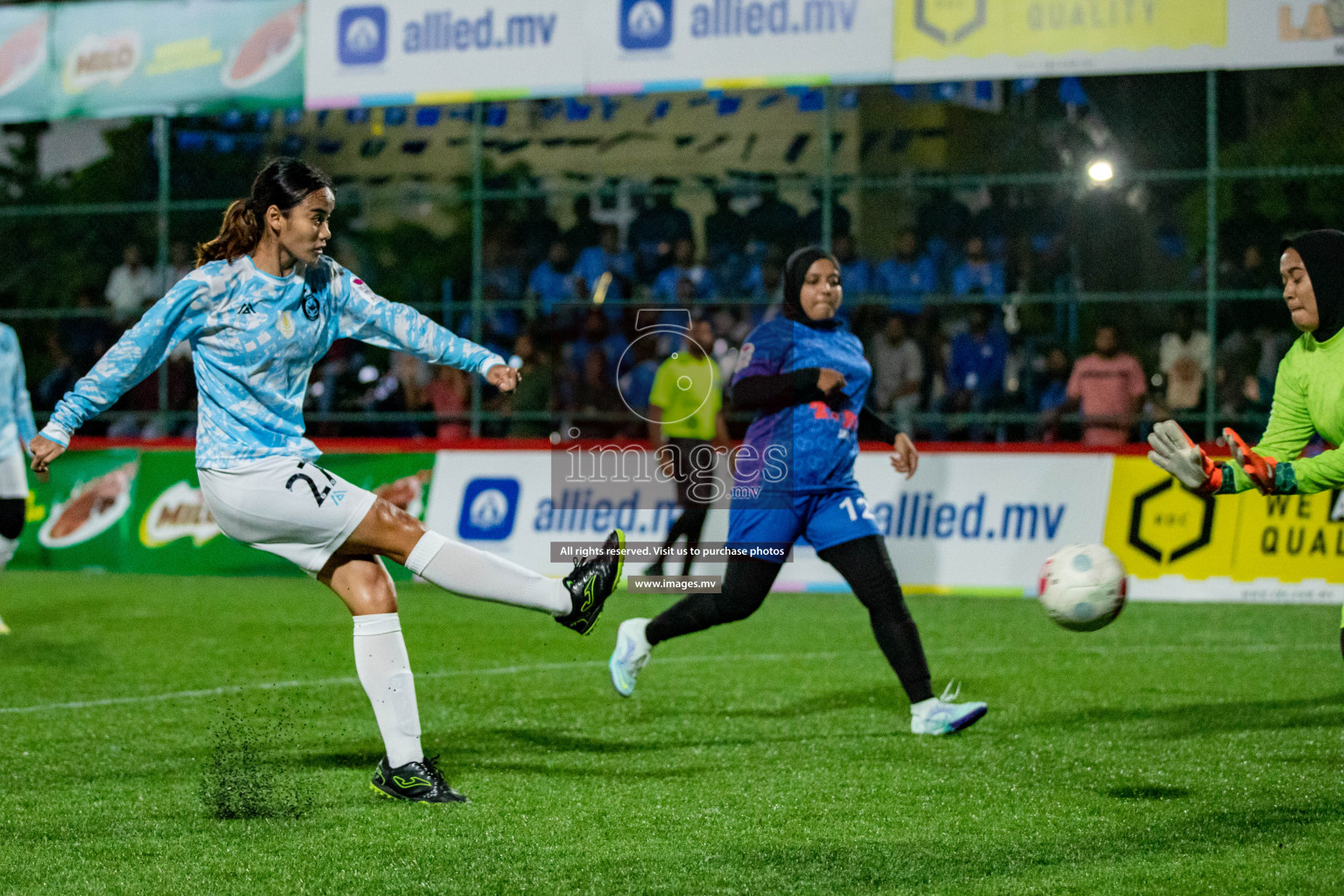 MPL vs Club MYS in Eighteen Thirty Women's Futsal Fiesta 2022 was held in Hulhumale', Maldives on Monday, 21st October 2022. Photos: Hassan Simah / images.mv