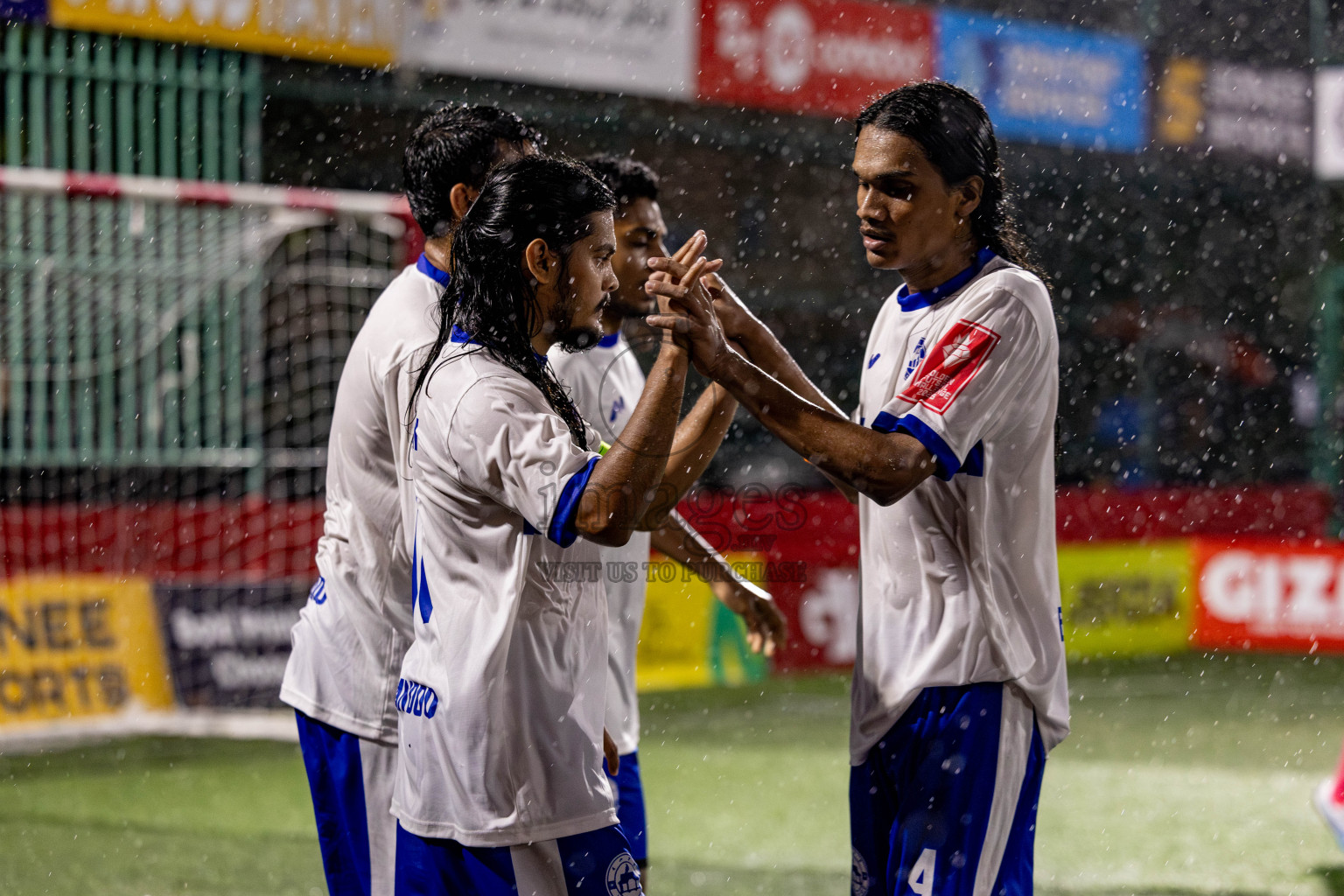 Th. Veymandoo VS Th. Kandoodhoo in Day 18 of Golden Futsal Challenge 2025 was held on Wednesday, 22nd January 2025, in Hulhumale', Maldives. Photos: Nausham Waheed / images.mv