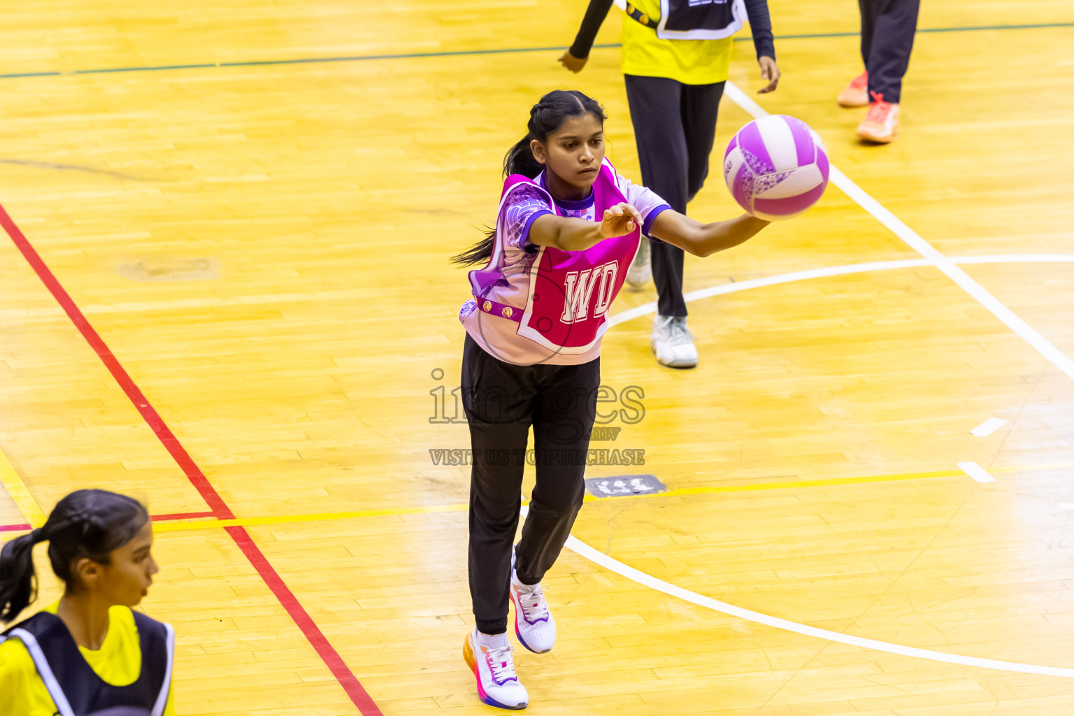 KYRC vs N Sports A in Day 5 of 24th Milo Netball Association Championship held in Social Center at Male', Maldives on Friday, 5th September 2025. Photos: Nausham Waheed / images.mv