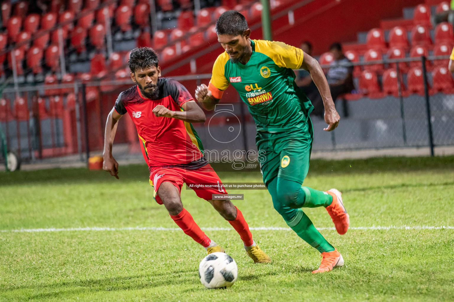 Maziya SRC vs Da Grande SC in Dhiraagu Dhivehi Premier League 2019, in Male' Maldives on 18th Sep 2019. Photos:Suadh Abdul Sattar / images.mv