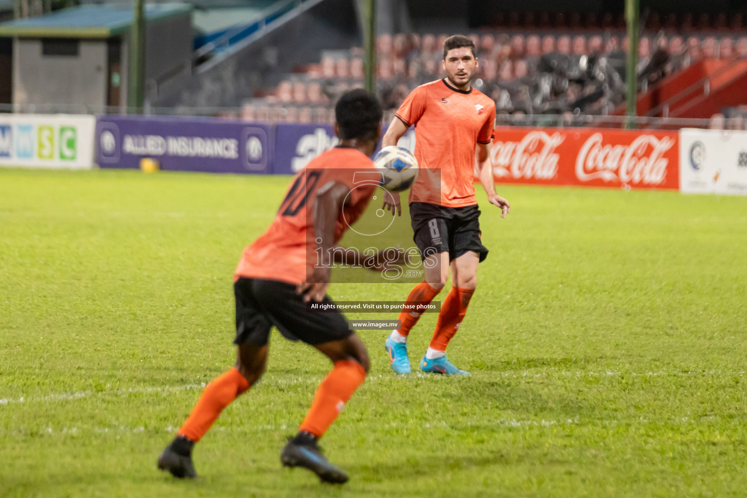 Club Eagles vs United Victory in Ooredoo Dhivehi Premier League 2021/22 on 07 July 2022, held in National Football Stadium, Male', Maldives