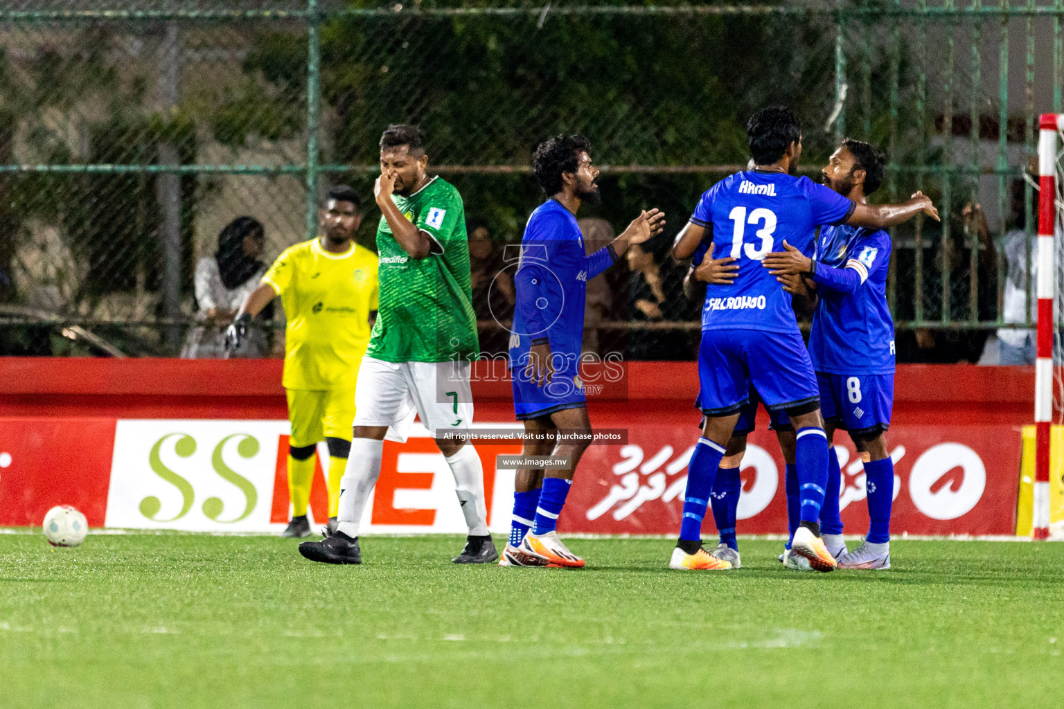 HA. Filladhoo vs HA. Thakandhoo in Day 6 of Golden Futsal Challenge 2023 on 10 February 2023 in Hulhumale, Male, Maldives