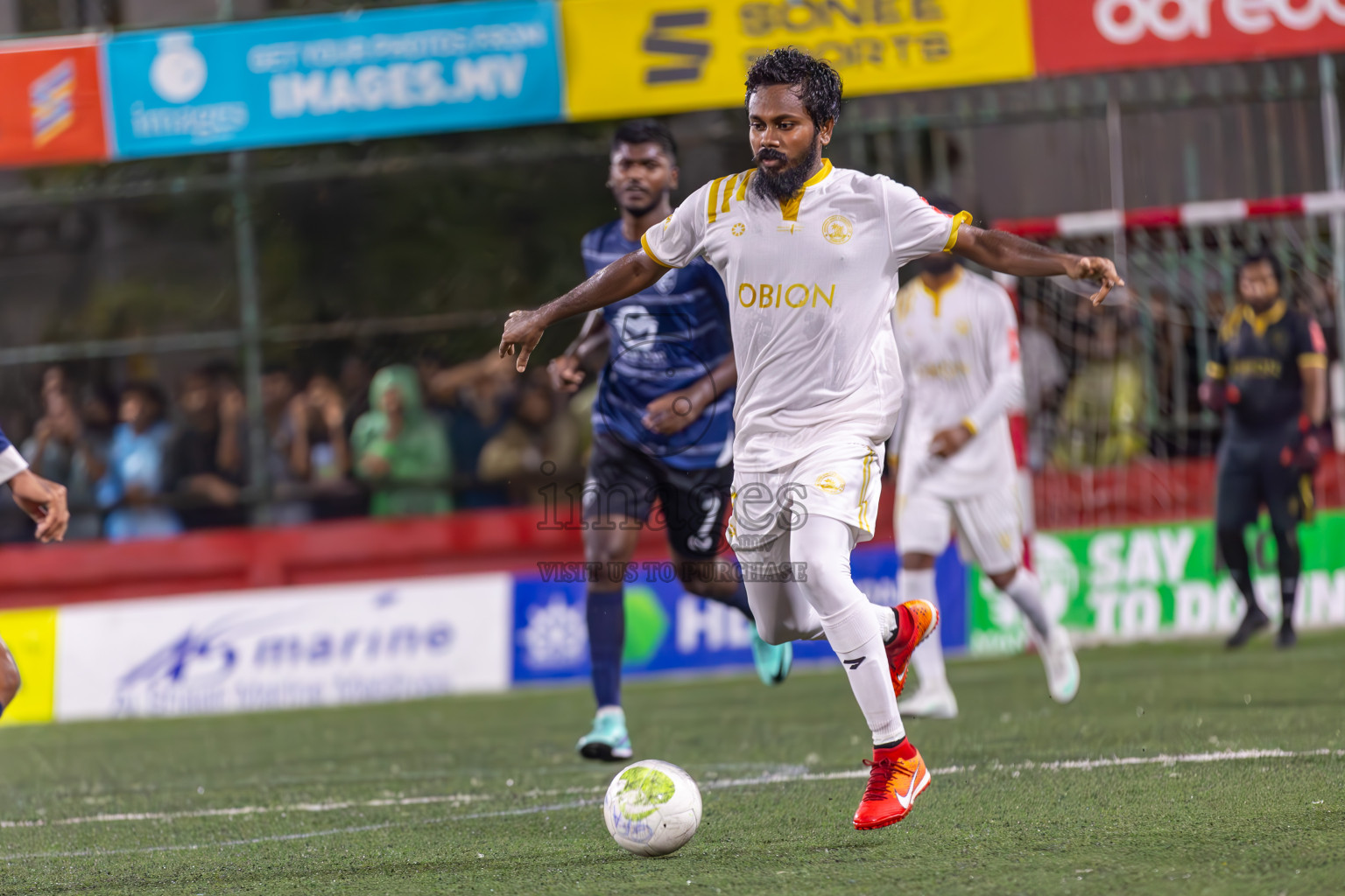 K Gaafaru vs Dhandimgu in Round of 16 on Day 40 of Golden Futsal Challenge 2024 which was held on Tuesday, 27th February 2024, in Hulhumale', Maldives Photos: Ismail Thoriq / images.mv