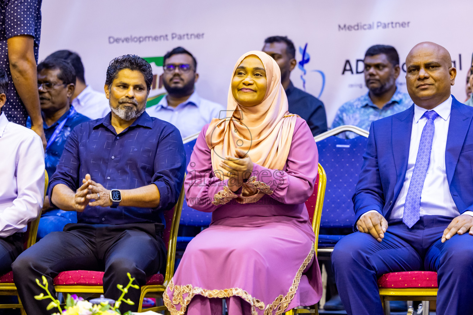 Kyrgyzstan vs Sri Lanka in Final of CAVA U20 Woman's Volleyball Championship 2024 was held in Social Center, Male', Maldives on 23rd July 2024. Photos: Nausham Waheed / images.mv