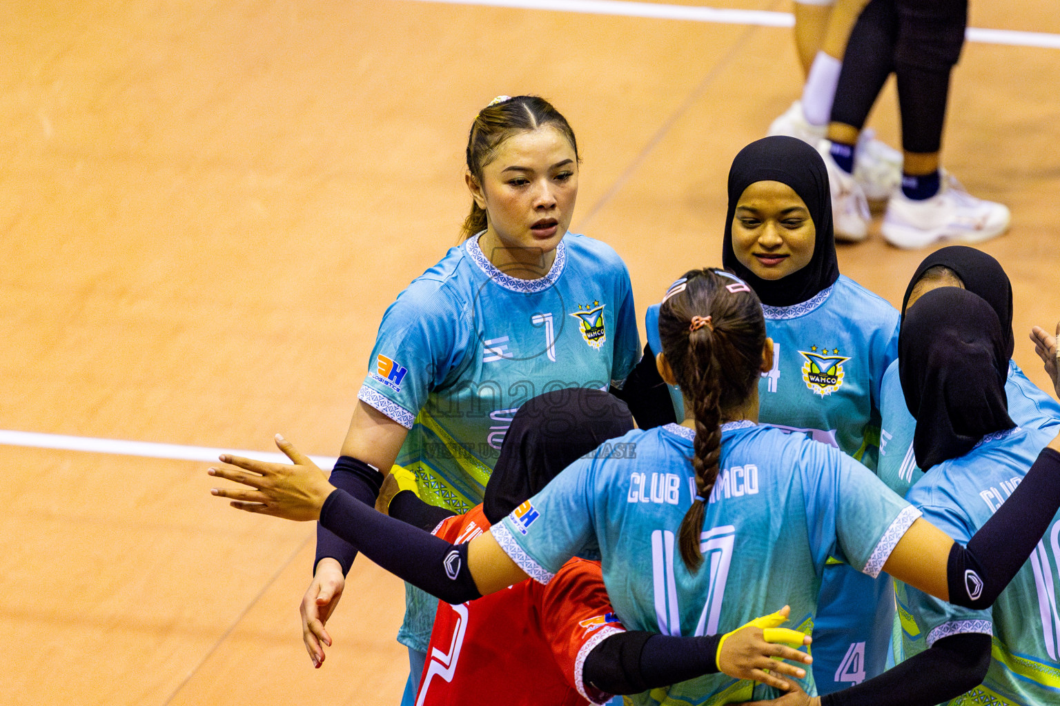Police Club vs Club Wamco in the Final of Women's Division of National Volleyball Championship 2025 held in Male', Maldives on Sunday, 4th May 2025 at Social Center Indoor Hall Photos By: Nausham Waheed / images.mv