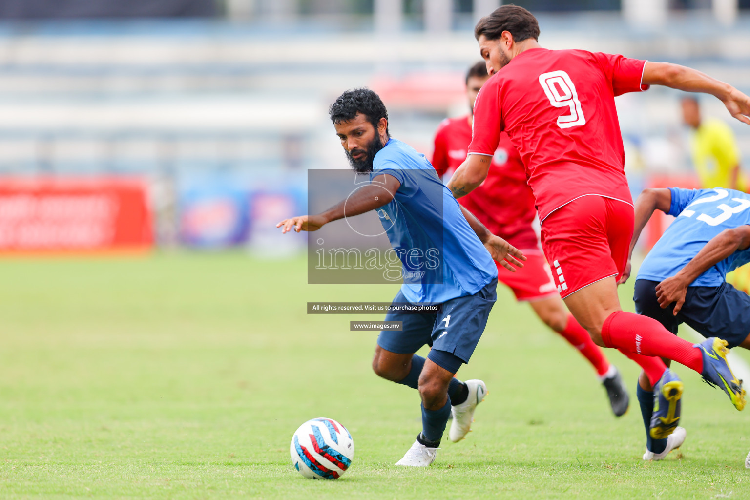 Lebanon vs Maldives in SAFF Championship 2023 held in Sree Kanteerava Stadium, Bengaluru, India, on Tuesday, 28th June 2023. Photos: Nausham Waheed, Hassan Simah / images.mv