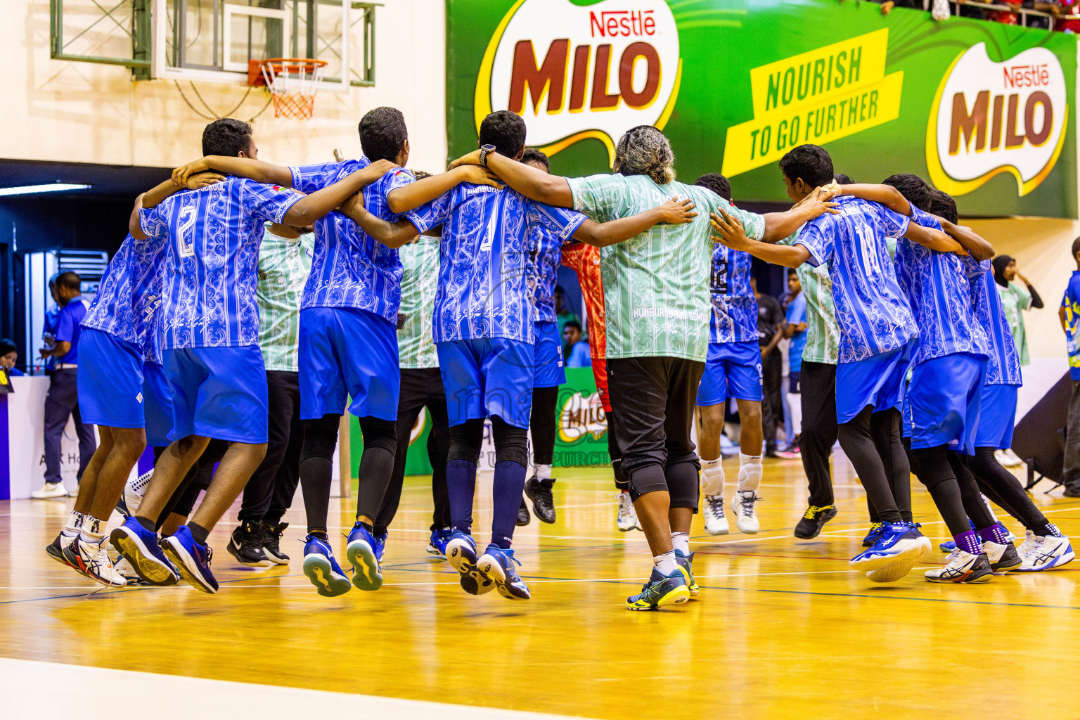 Finals of Interschool Volleyball Tournament 2024 was held in Social Center at Male', Maldives on Friday, 6th December 2024. Photos: Nausham Waheed / images.mv