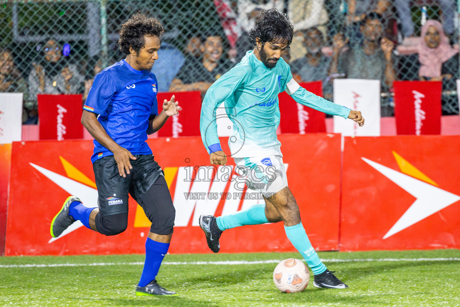 Team FENAKA vs MSRC (Maldivian) in Day 8 of Club Maldives Cup 2025 was held in Rehendhi Futsal Ground, Hulhumale', Maldives on Wednesday, 8th October 2025.
Photos: Ismail Thoriq / images.mv