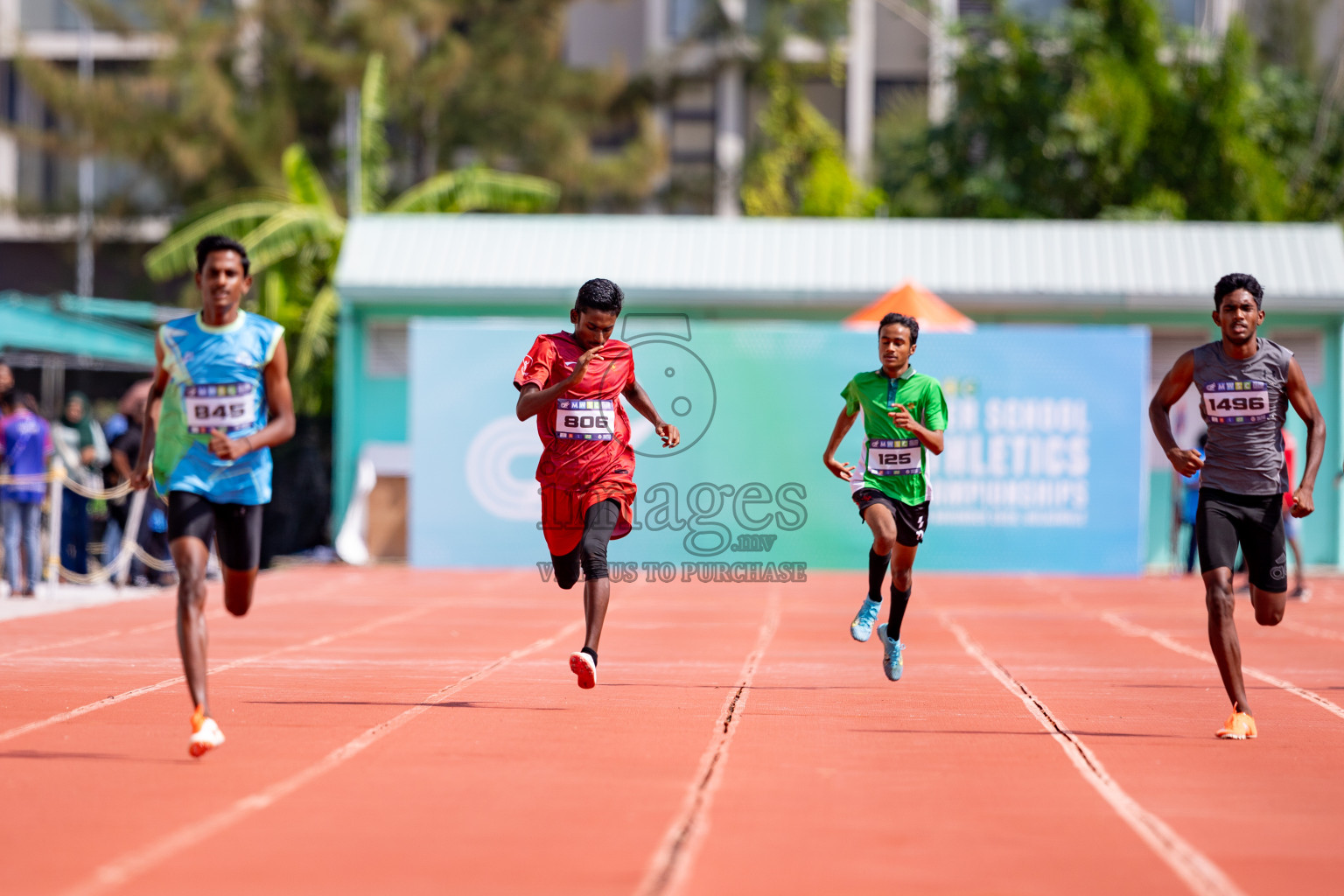 Day 3 of MWSC Interschool Athletics Championships 2024 held in Hulhumale Running Track, Hulhumale, Maldives on Monday, 11th November 2024. 
Photos by: Hassan Simah / Images.mv