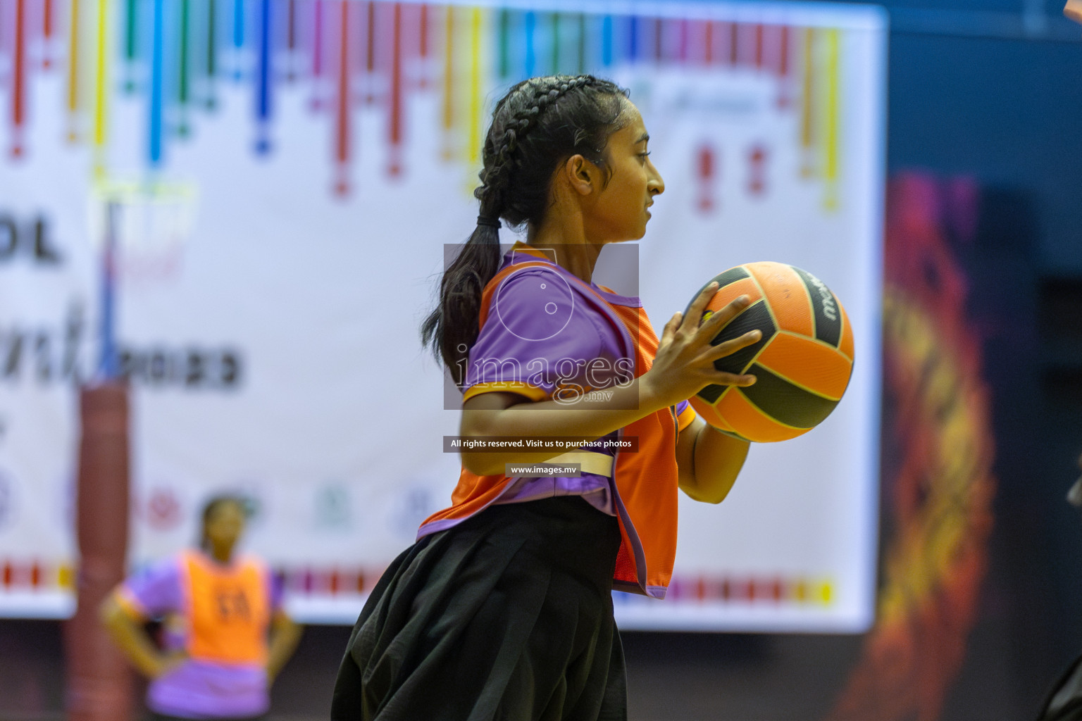 Day 11 of 24th Interschool Netball Tournament 2023 was held in Social Center, Male', Maldives on 6th November 2023. Photos: Mohamed Mahfooz Moosa / images.mv