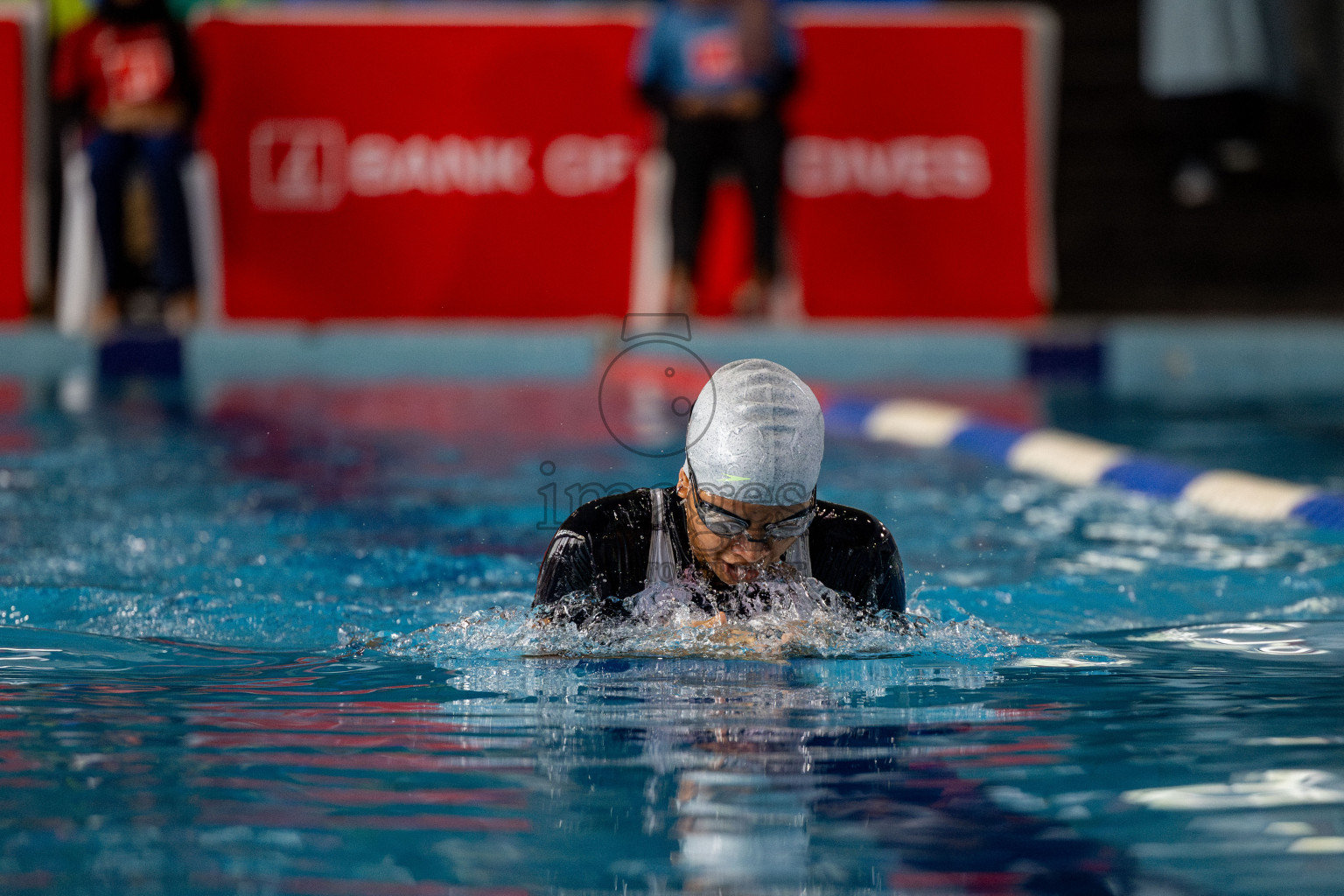 Day 4 of National Swimming Competition 2024 held in Hulhumale', Maldives on Monday, 16th December 2024. 
Photos: Hassan Simah / images.mv