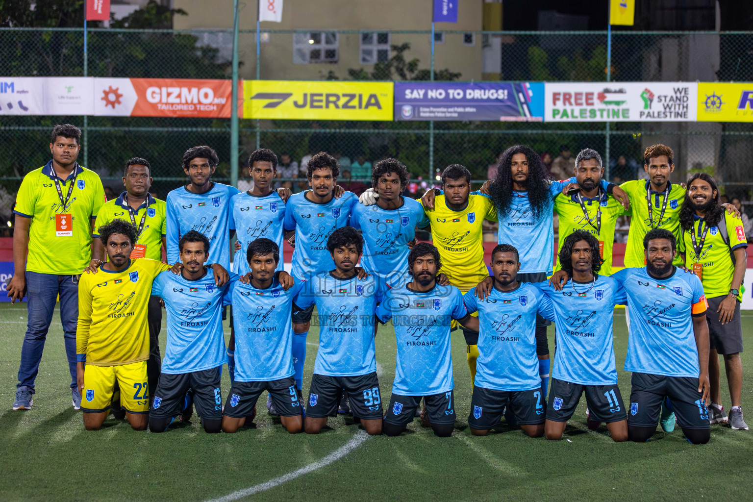 Dh Meedhoo vs Dh Bandidhoo in Day 3 of Golden Futsal Challenge 2024 was held on Thursday, 18th January 2024, in Hulhumale', Maldives Photos: Mohamed Mahfooz Moosa / images.mv