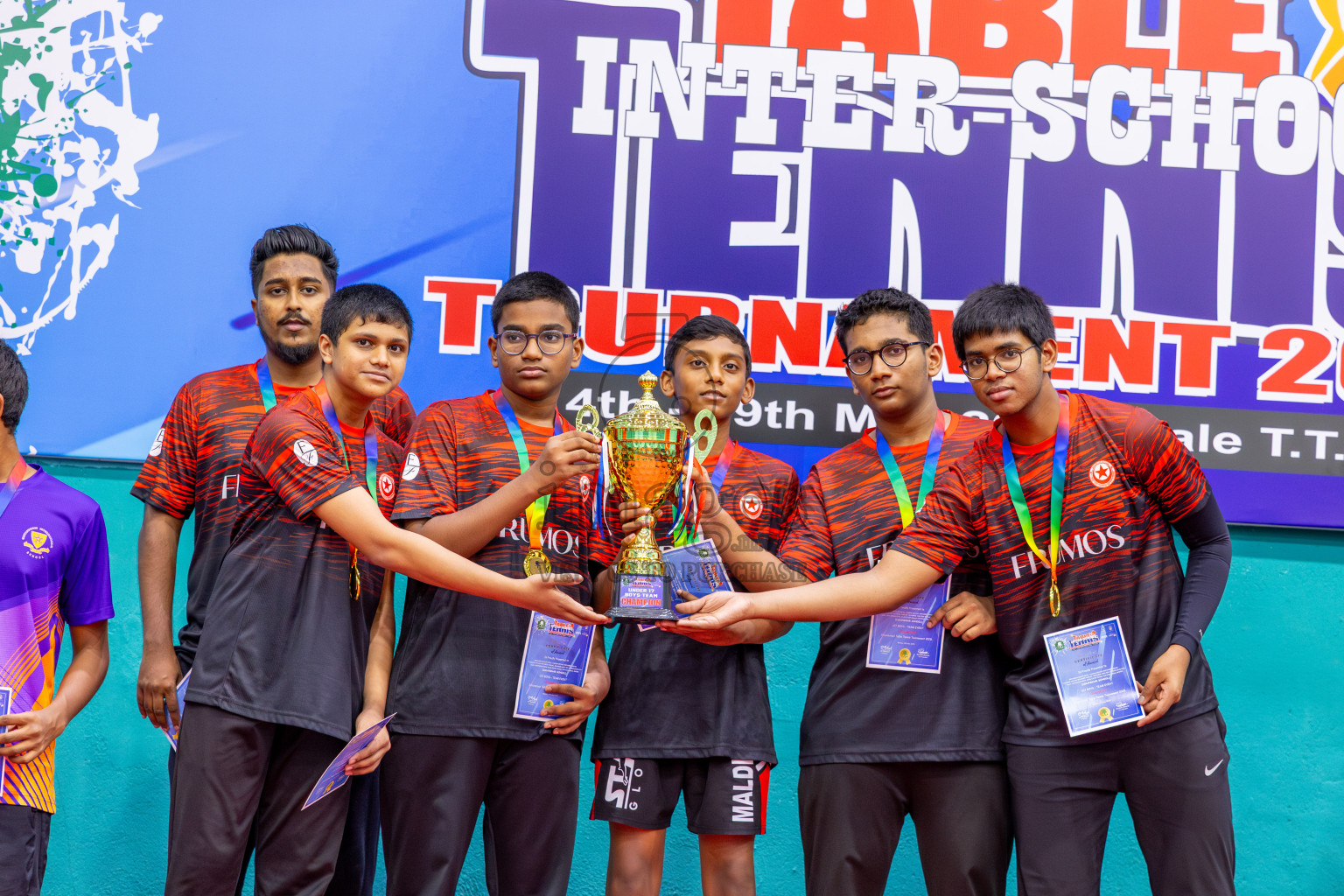 Day 8 of Interschool Table Tennis Tournament 2025 held at Male' TT Hall, Male', Maldives on Thursday, 22nd May 2025.
Photos by: Ismail Thoriq / images.mv