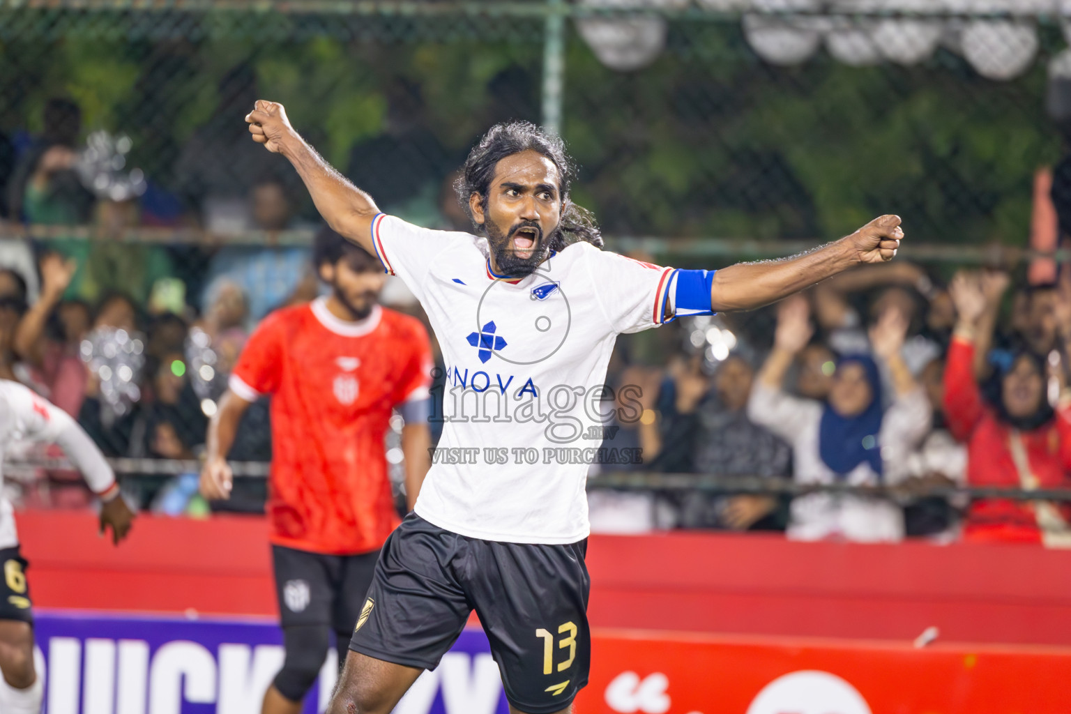 Dh Maaenboodhoo vs Dh Kudahuvadhoo in Dhaalu Atoll Finals in Day 25 of Golden Futsal Challenge 2025 was held on Wednesday , 28th January 2025, in Hulhumale', Maldives. Photos: Ismail Thoriq / images.mv