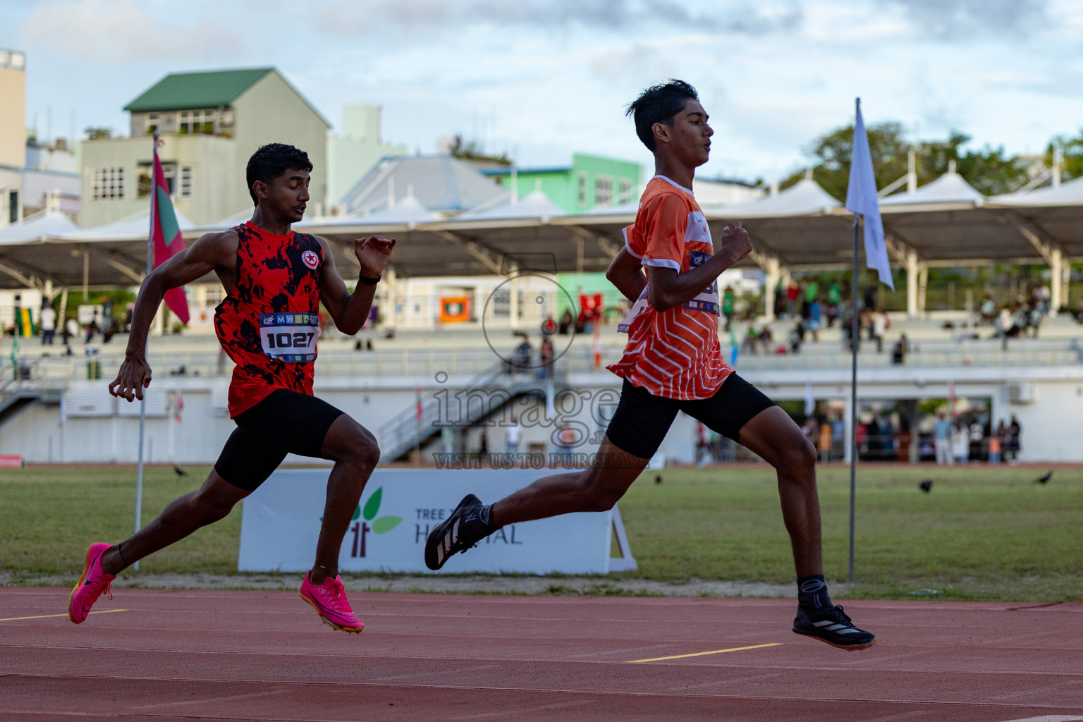 Day 1 of MWSC Interschool Athletics Championships 2024 held in Hulhumale Running Track, Hulhumale, Maldives on Saturday, 9th November 2024. 
Photos by: Hassan Simah / Images.mv