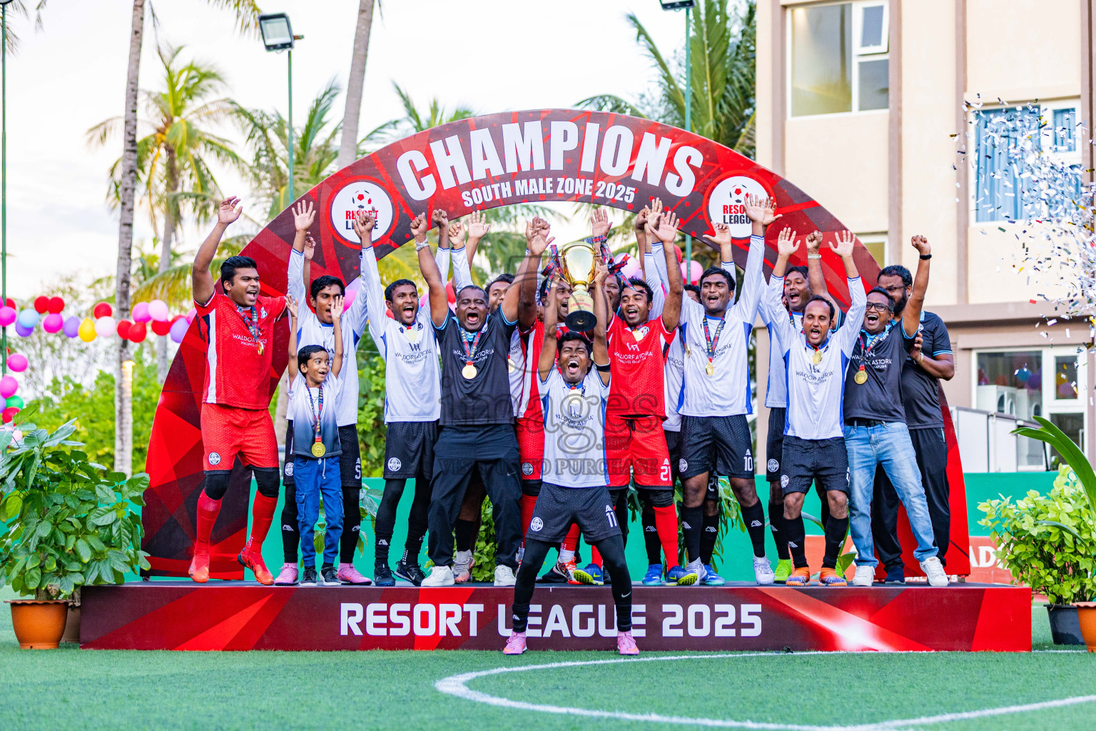 Waldorf Astoria vs SAII Lagoon in Finals of Resort League 2025 (South Male Zone) was held on Sunday, 19th October 2025 in Crossroads's Maldives, Photos: Areef Adam / images.mv