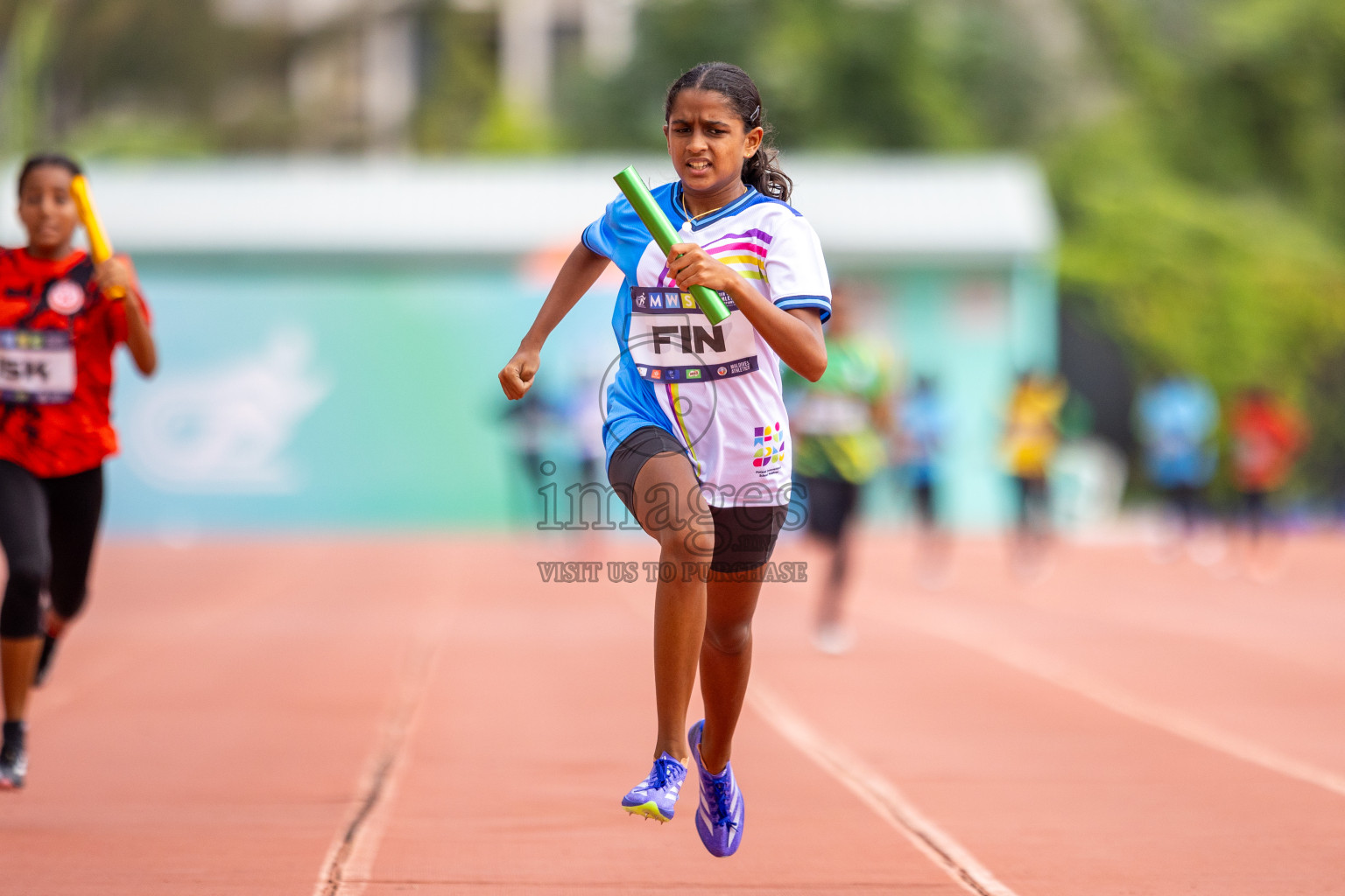 Day 5 of MWSC Interschool Athletics Championships 2024 held in Hulhumale Running Track, Hulhumale, Maldives on Wednesday, 13th November 2024. Photos by: Ismail Thoriq / Images.mv