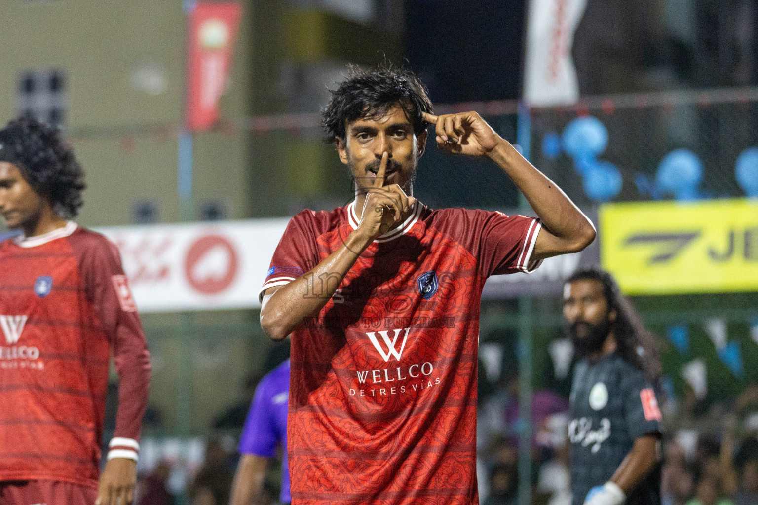 GA Vilingili vs GA Dhevvadhoo in Day 19 of Golden Futsal Challenge 2024 was held on Friday, 2nd February 2024 in Hulhumale', Maldives Photos: Nausham Waheed / images.mv