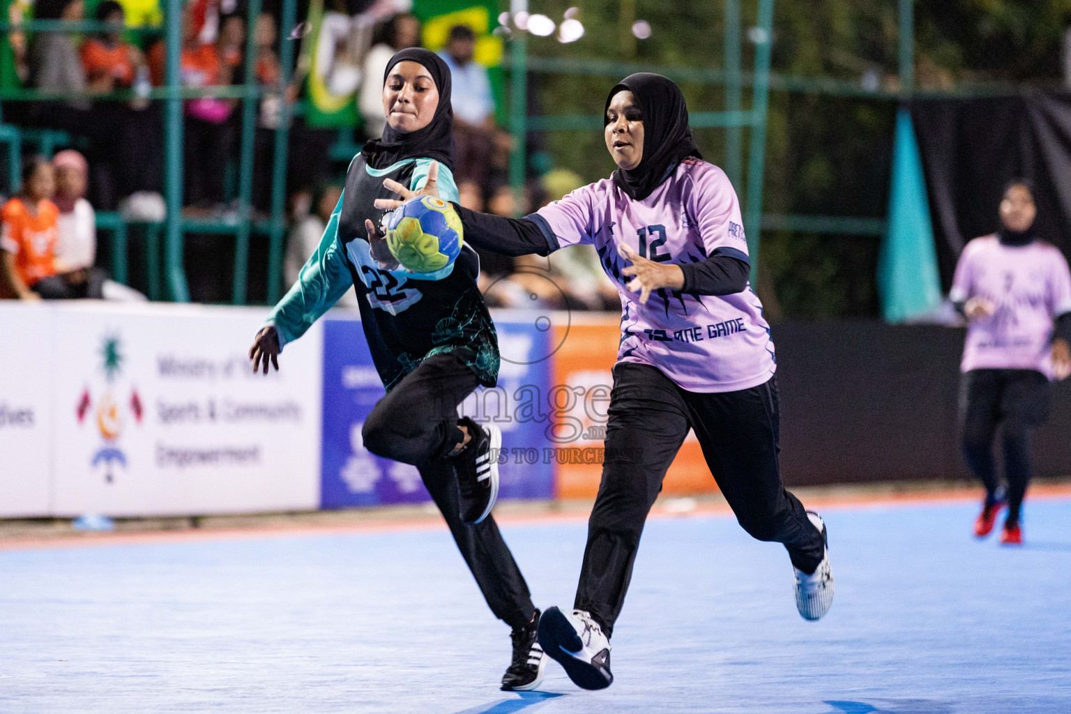 Day 7 of 10th National Handball Tournament 2023, held in Handball ground, Male', Maldives on Sunday, 4th December 2023 Photos: Nausham Waheed/ Images.mv