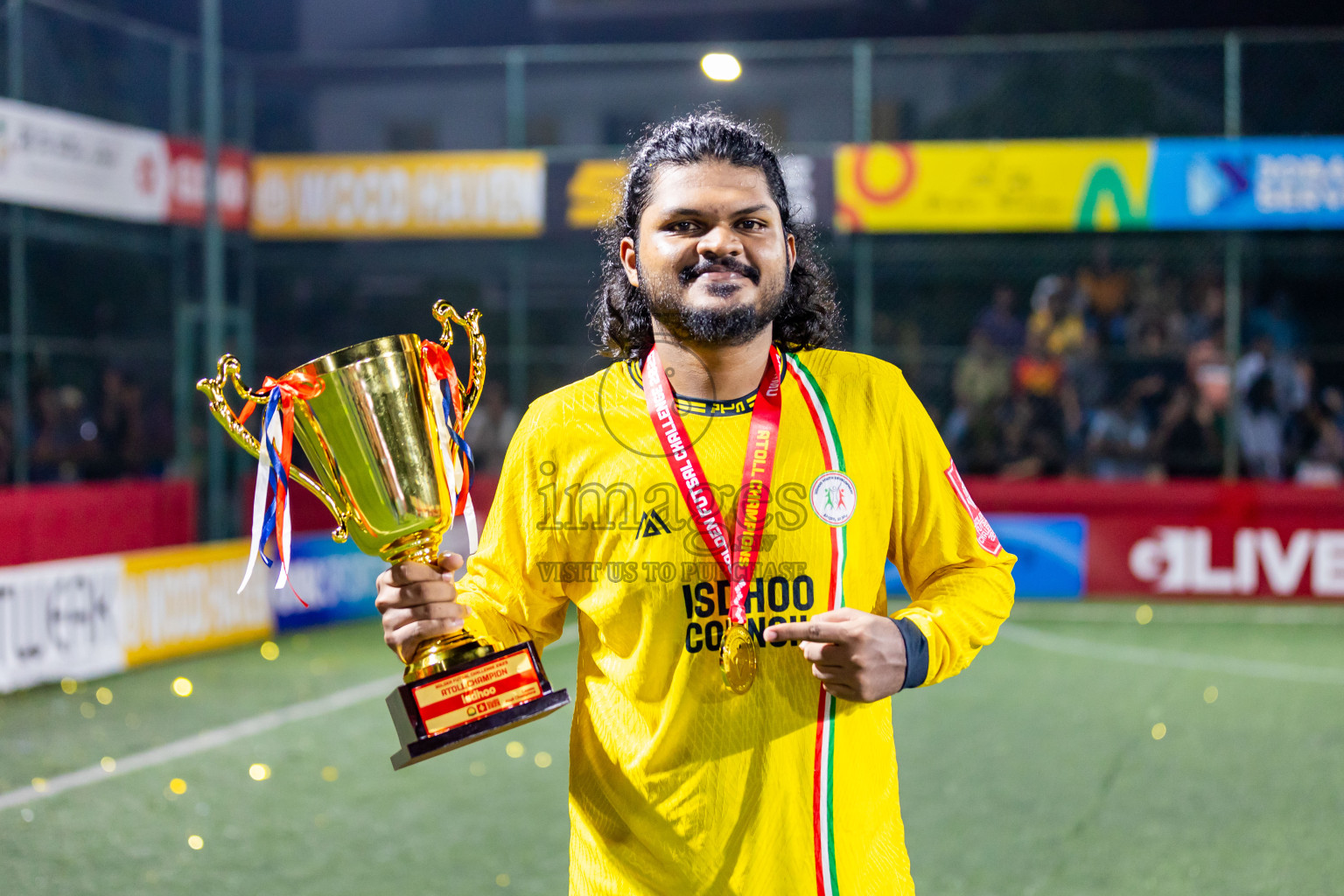 L Gan vs L Isdhoo in Laamu Atoll Finals Day 26 of Golden Futsal Challenge 2025 was held on Thursday , 30th January 2025, in Hulhumale', Maldives. Photos: Nausham Waheed / images.mv