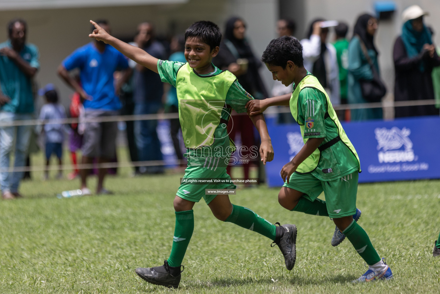 Day 1 of Nestle kids football fiesta, held in Henveyru Football Stadium, Male', Maldives on Wednesday, 11th October 2023 Photos: Shut Abdul Sattar/ Images.mv