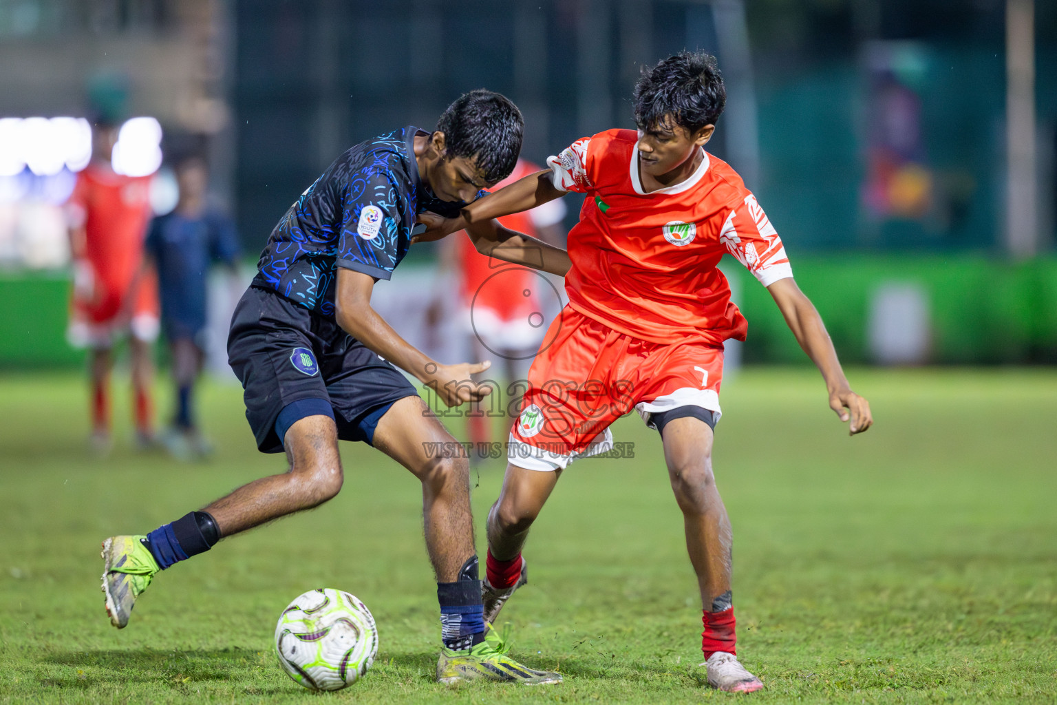 SUS vs Huriyya (U14) in Dhivehi Youth League 2024 - Day 2. Matches held at Henveiru Stadium on 22nd November 2024 , Friday. Photos: Shuu Abdul Sattar/ Images.mv