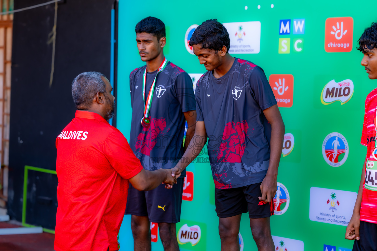 Day 1 of 12th Milo Association Championships was held in Ekuveni Track at Male', Maldives on Thursday, 24th April 2025. Photos: Nausham Waheed  / images.mv
