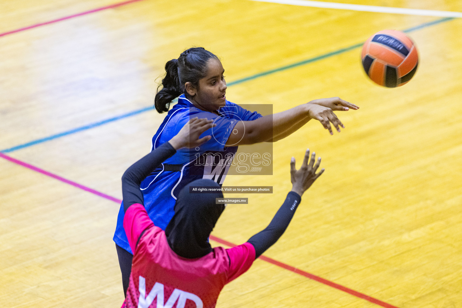 Day3 of 24th Interschool Netball Tournament 2023 was held in Social Center, Male', Maldives on 29th October 2023. Photos: Nausham Waheed, Mohamed Mahfooz Moosa / images.mv