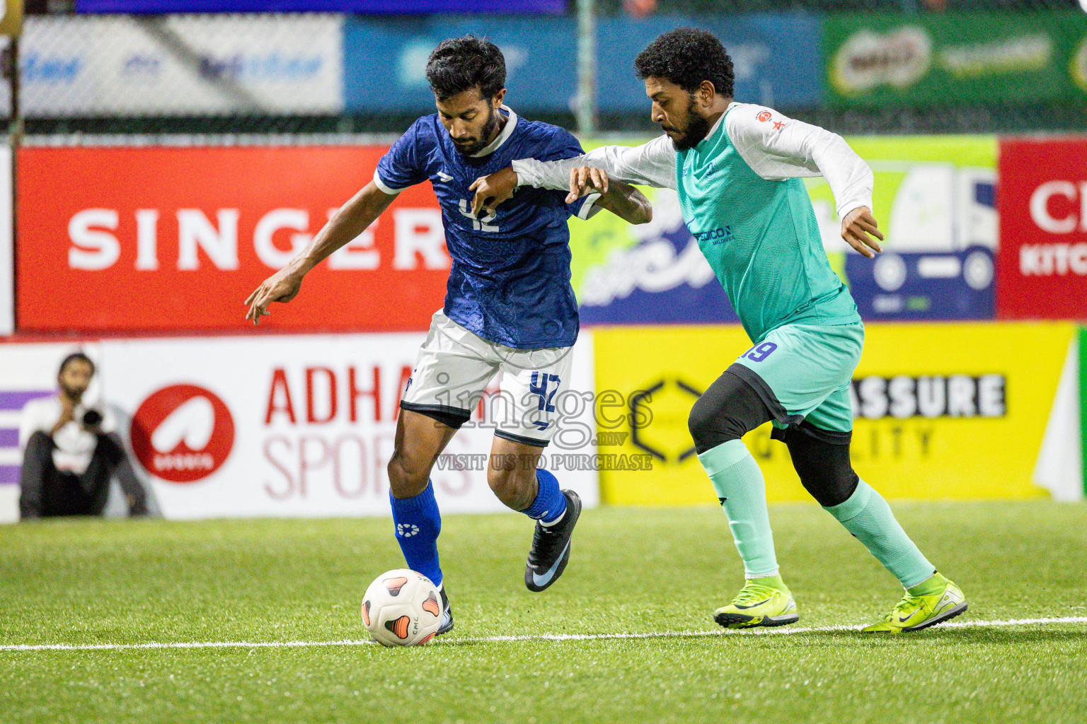 MACL vs Club Immigration in Day 7 of Club Maldives Cup 2025 was held in Rehendhi Futsal Ground, Hulhumale', Maldives on Tuesday, 7 October 2025. 
Photos: Hassan Simah / images.mv