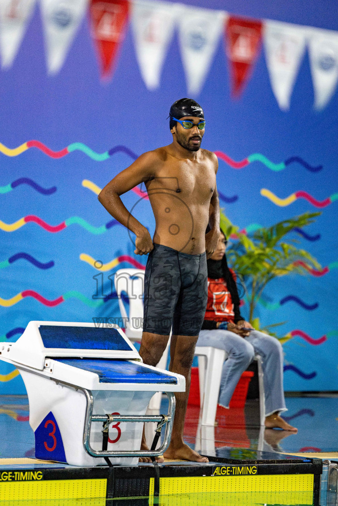 Day 5 of National Swimming Competition 2024 held in Hulhumale', Maldives on Tuesday, 17th December 2024. Photos: Hassan Simah / images.mv