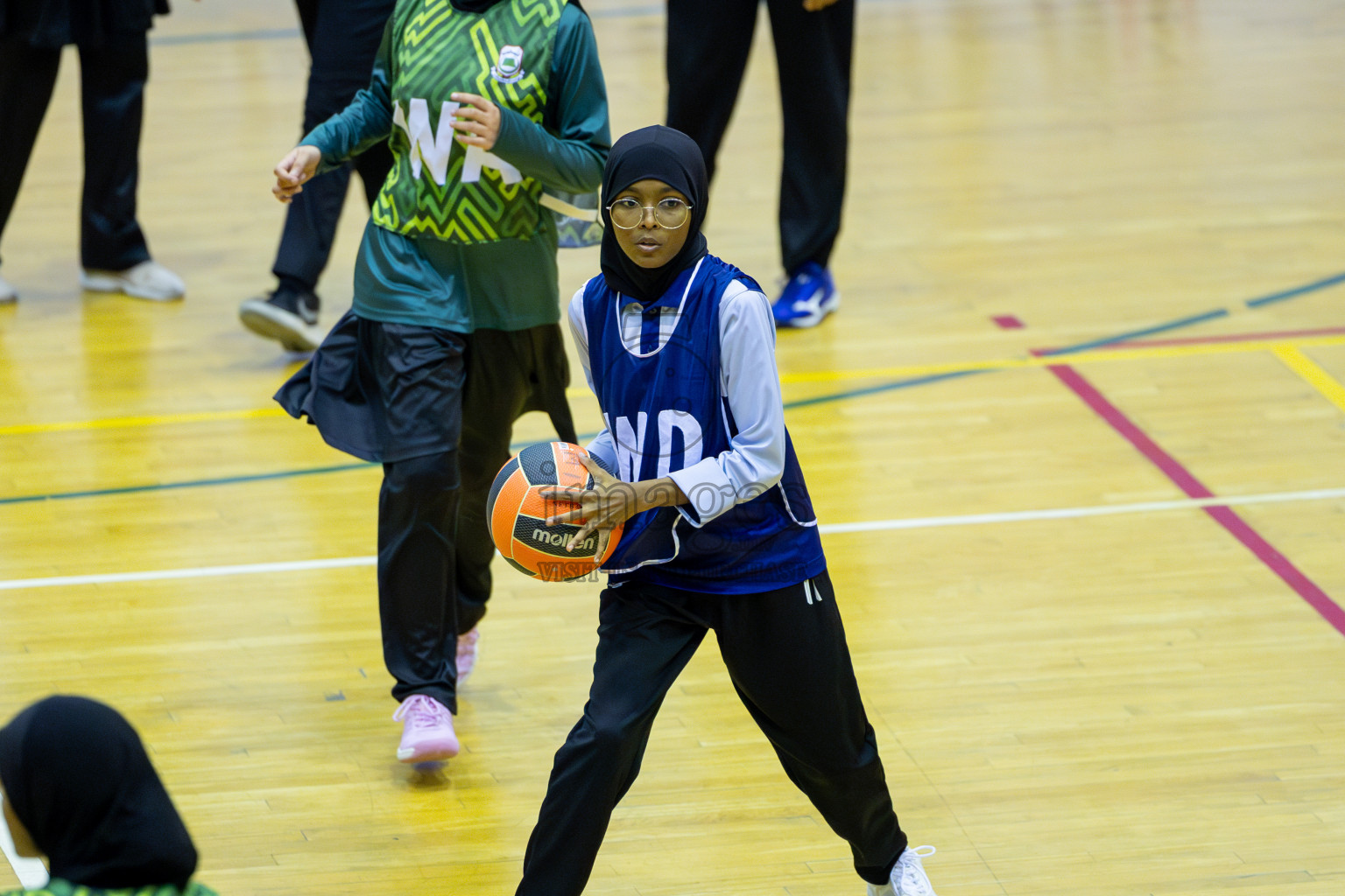 Day 13 of 25th Inter-School Netball Tournament was held in Social Center at Male', Maldives on Saturday, 24th August 2024. Photos: Mohamed Mahfooz Moosa / images.mv