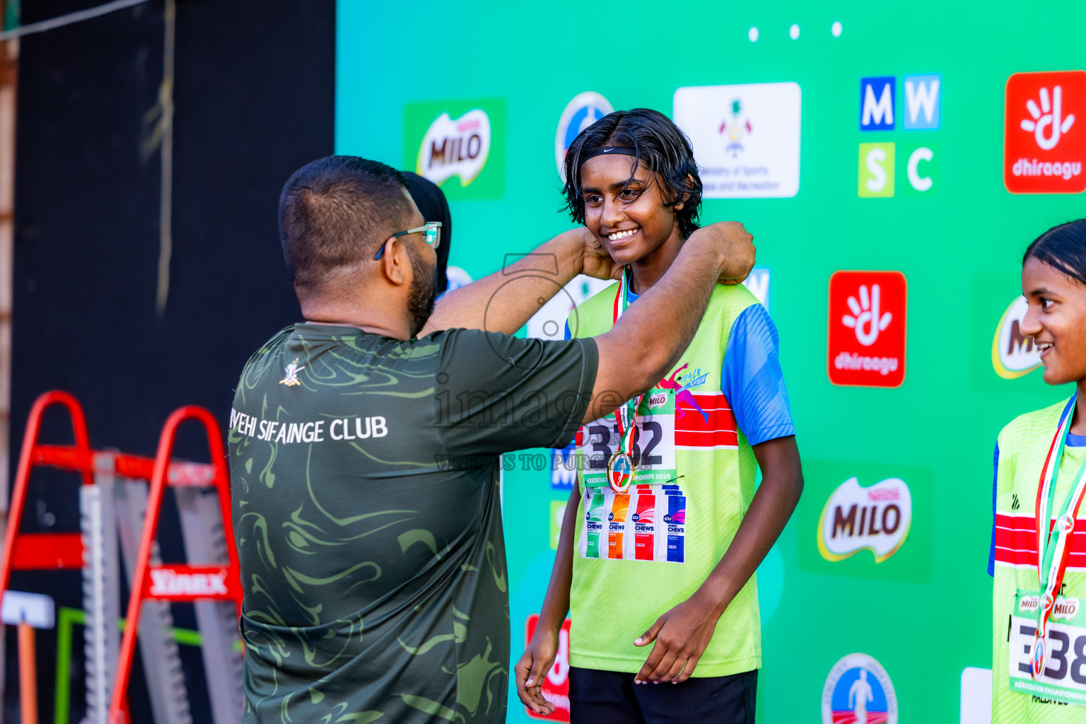 Day 2 of 12th Milo Association Championships was held in Ekuveni Track at Male', Maldives on Friday, 25th April 2025. Photos: Nausham Waheed / images.mv