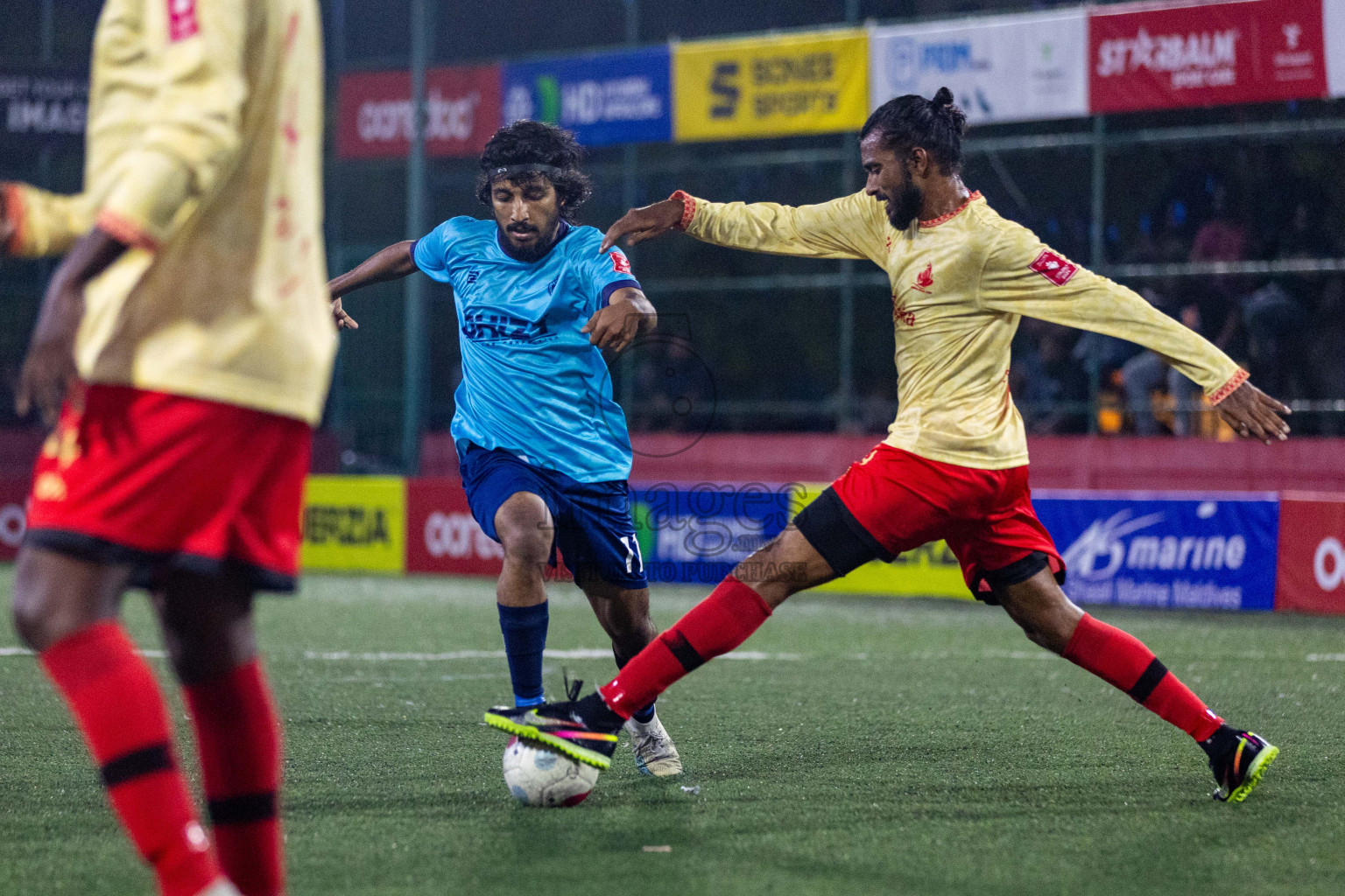 L Mundoo vs L Maamendhoo in Day 16 of Golden Futsal Challenge 2024 was held on Tuesday, 30th January 2024, in Hulhumale', Maldives Photos: Nausham Waheed / images.mv