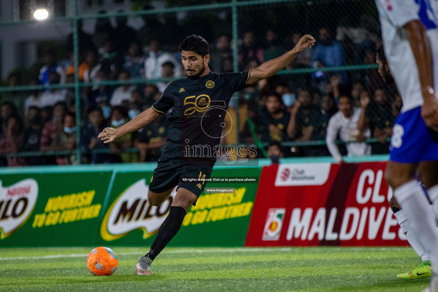 Prison Club vs MACL in the Quarter Finals of Club Maldives 2021 held at Hulhumale;, on 12th December 2021 Photos: Ismail Thoriq / images.mv