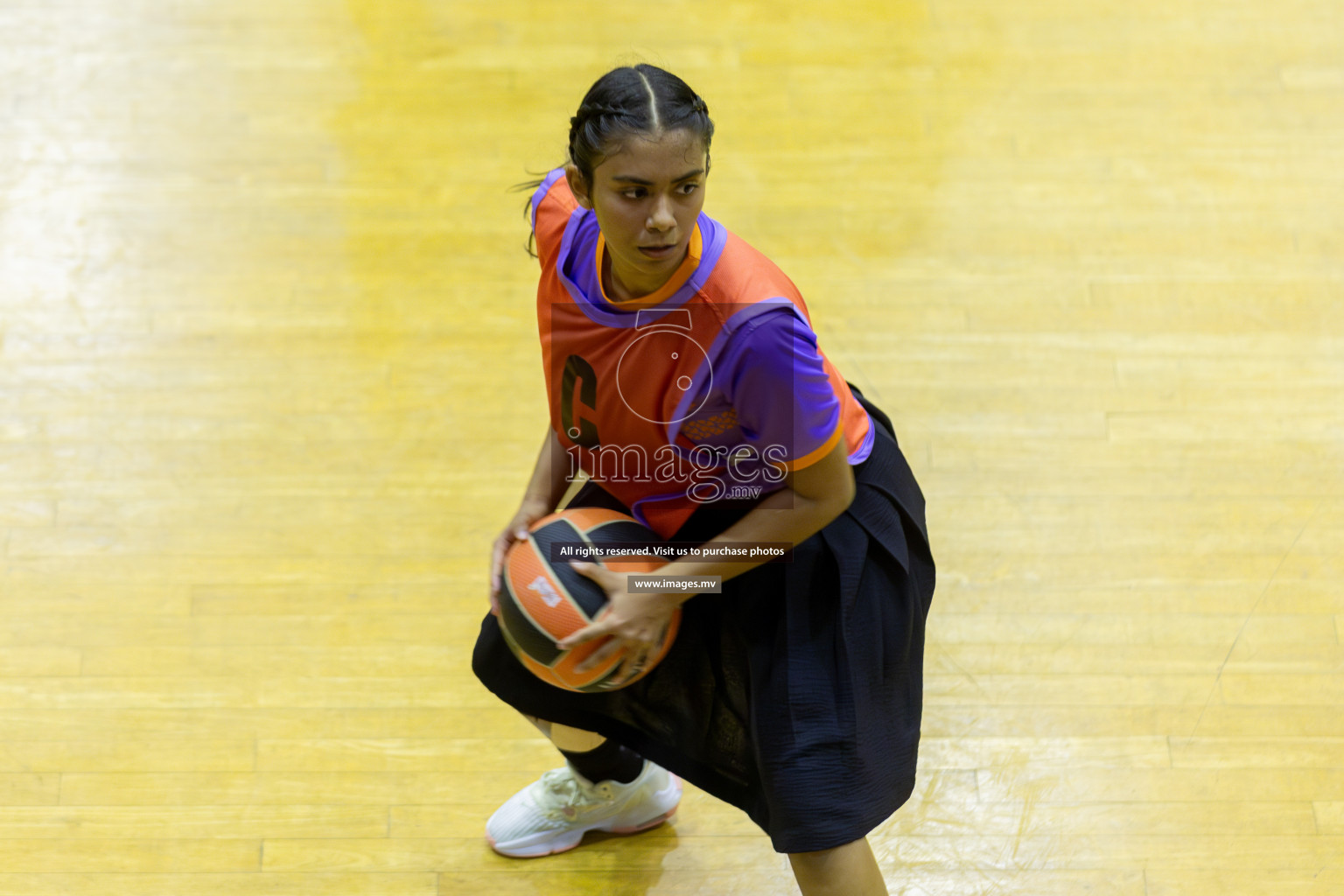 Day 11 of 24th Interschool Netball Tournament 2023 was held in Social Center, Male', Maldives on 6th November 2023. Photos: Mohamed Mahfooz Moosa / images.mv