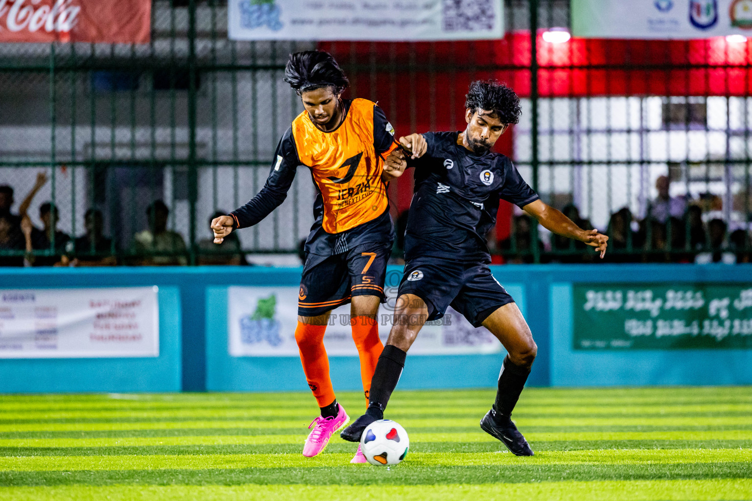 Dee Cee Jay SC vs Much Black in Semi Final of Laamehi Dhiggaru Ekuveri Futsal Challenge 2024 was held on Monday, 29th July 2024, at Dhiggaru Futsal Ground, Dhiggaru, Maldives Photos: Nausham Waheed / images.mv