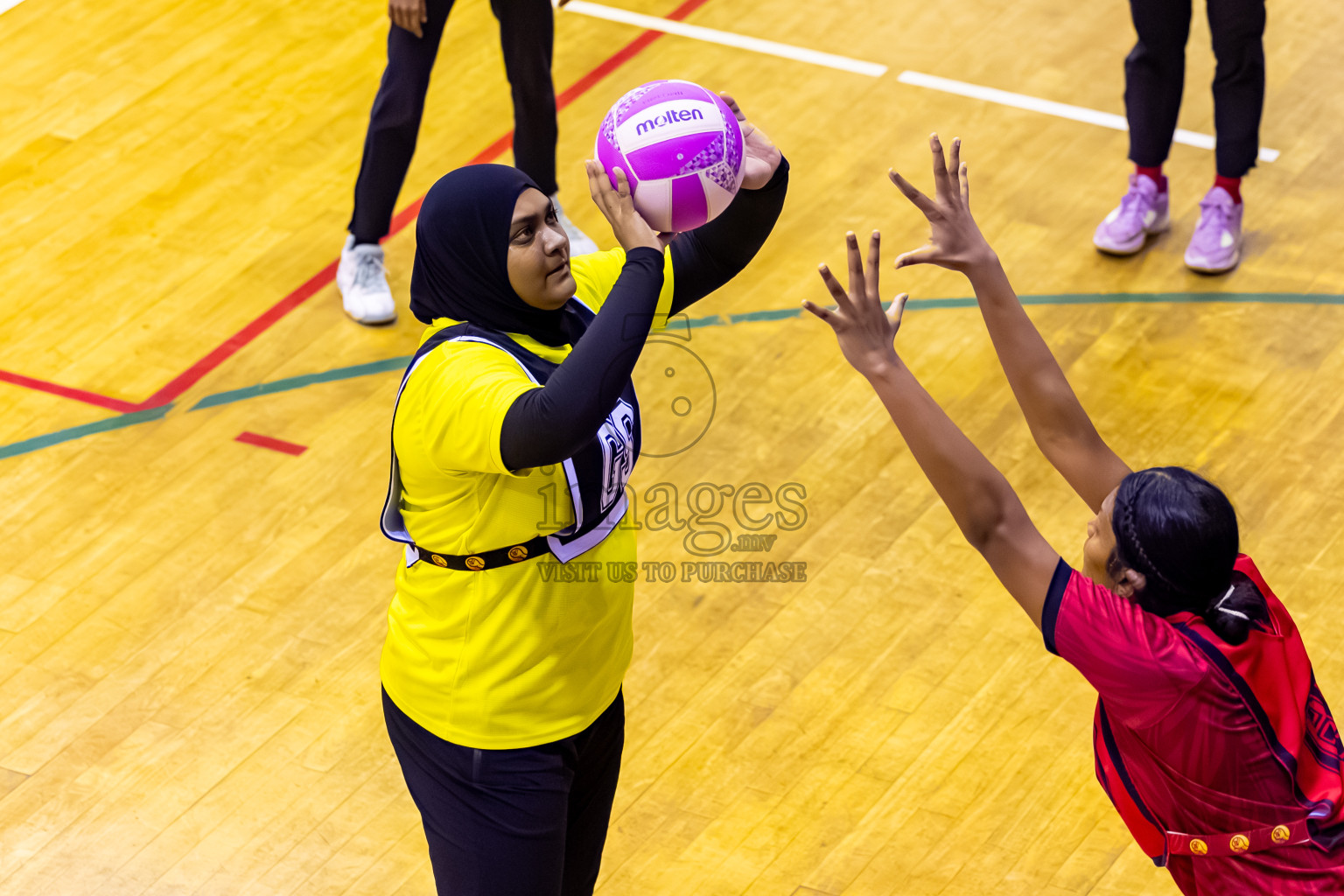 C Matrix vs KYRC in Day 2 of 24th Milo Netball Association Championship held in Social Center at Male', Maldives on Tuesday, 2nd September 2025. Photos: Nausham Waheed / images.mv