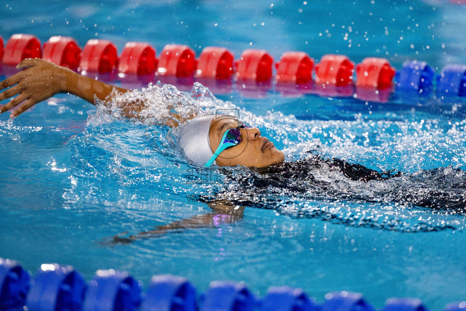 Day 4 of National Swimming Championship 2024 held in Hulhumale', Maldives on Monday, 16th December 2024. Photos: Hassan Simah / images.mv