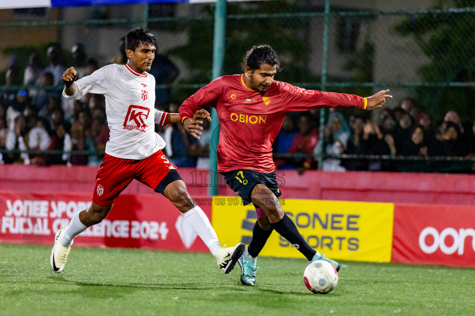 Dh Kudahuvadhoo vs Dh Maaenboodhoo in Day 24 of Golden Futsal Challenge 2024 was held on Wednesday  , 7th February 2024 in Hulhumale', Maldives Photos: Nausham Waheed / images.mv