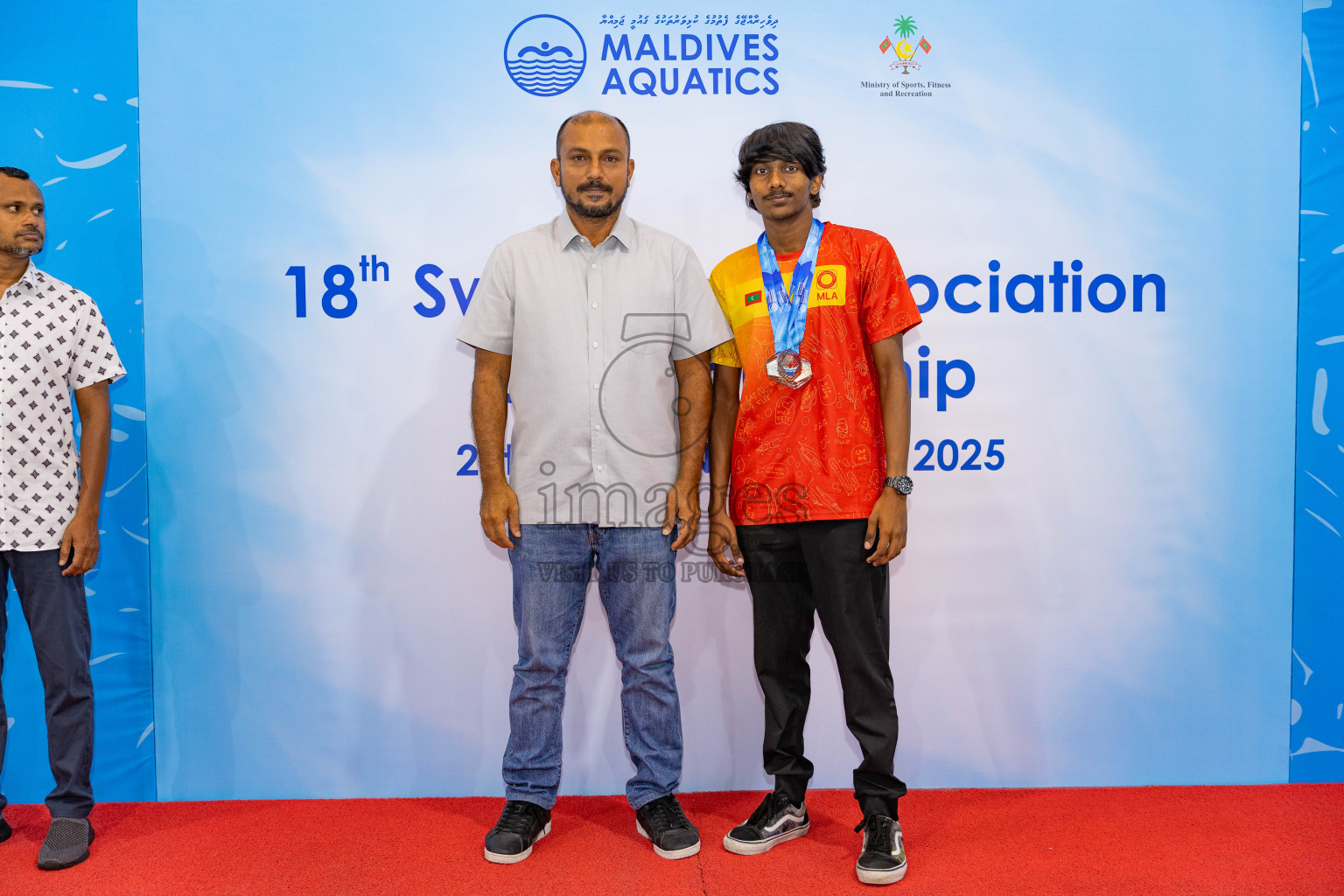 18th Swimming Association Championship 2025, Closing Ceremony was held on Saturday, 29th November 2025 at Swimming Track Hulhumale', Maldives. Photos: Areef Adam / images.mv