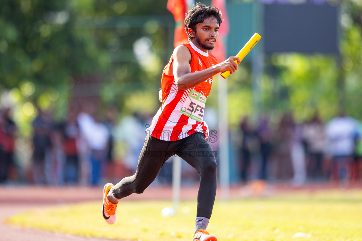 Day 2 of 12th Milo Association Championships was held in Ekuveni Track at Male', Maldives on Friday, 25th April 2025. Photos: Ismail Thoriq / images.mv