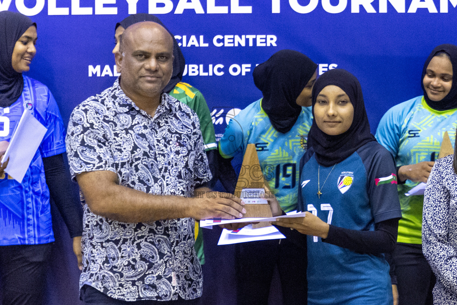 Final of Women's Division of Volleyball Association Cup 2023 held in Male', Maldives on Tuesday, 9th January 2024 at Social Center Indoor Hall Photos By: Nausham Waheed /images.mv