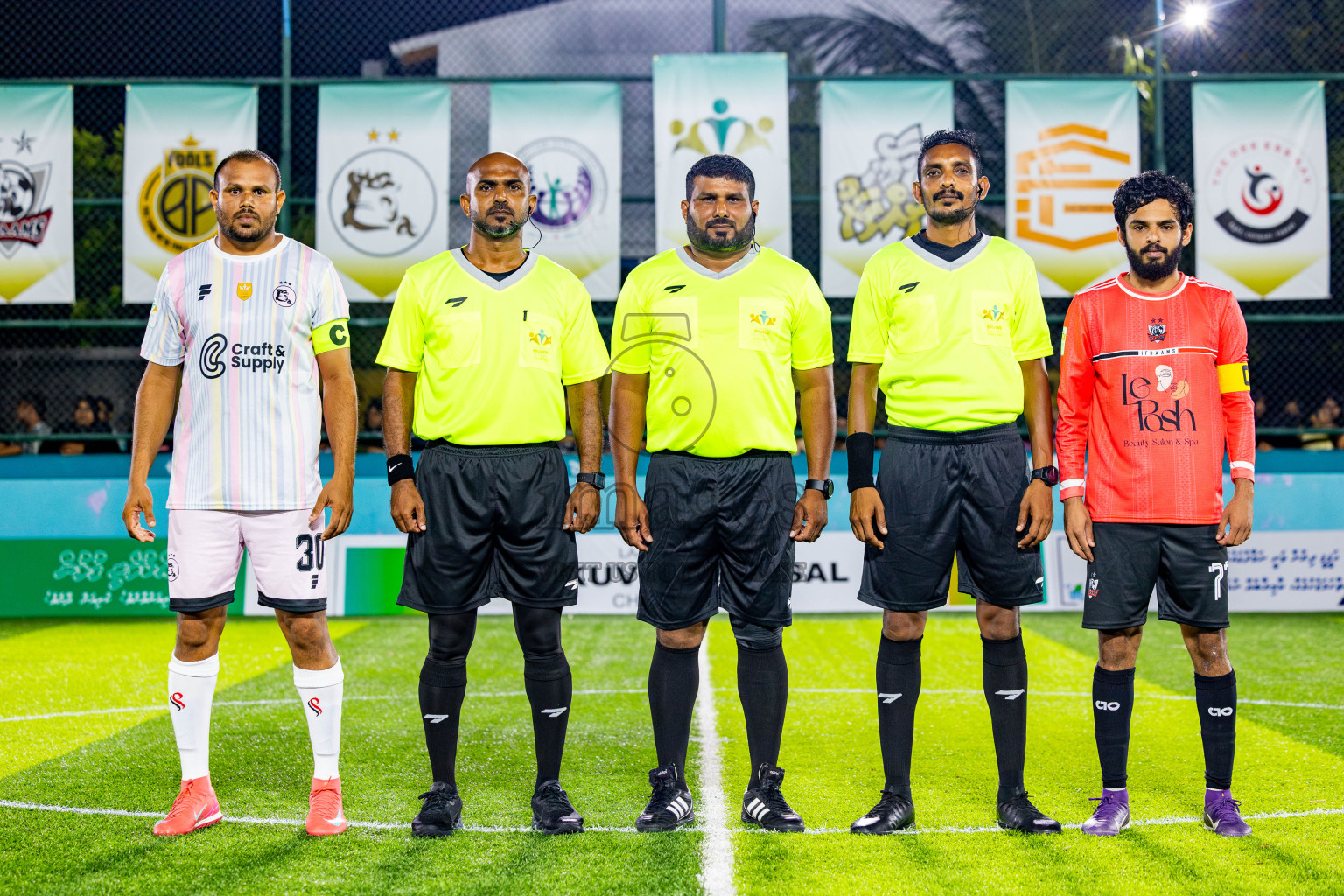 Ifhaams vs J Kovi Goani in Day 1 of Laamehi Dhiggaru Ekuveri Futsal Challenge 2025 was held on Thursday, 24th July 2025, at Dhiggaru Futsal Ground, Dhiggaru, Maldives Photos: Nausham Waheed / images.mv