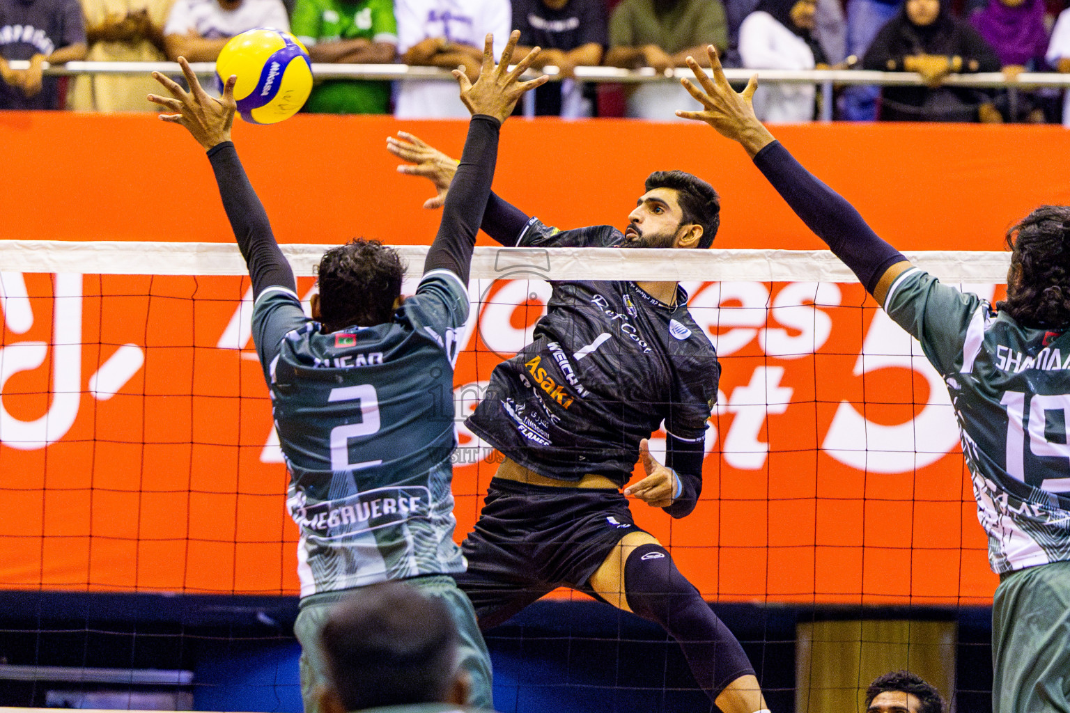 Dhivehi Sifainge Club vs Club HDC in the Final of MILO VAM Cup 2025 held in Male', Maldives on Wednesday, 2nd July 2025 at Social Center Indoor Hall Photos By: Nausham Waheed / images.mv