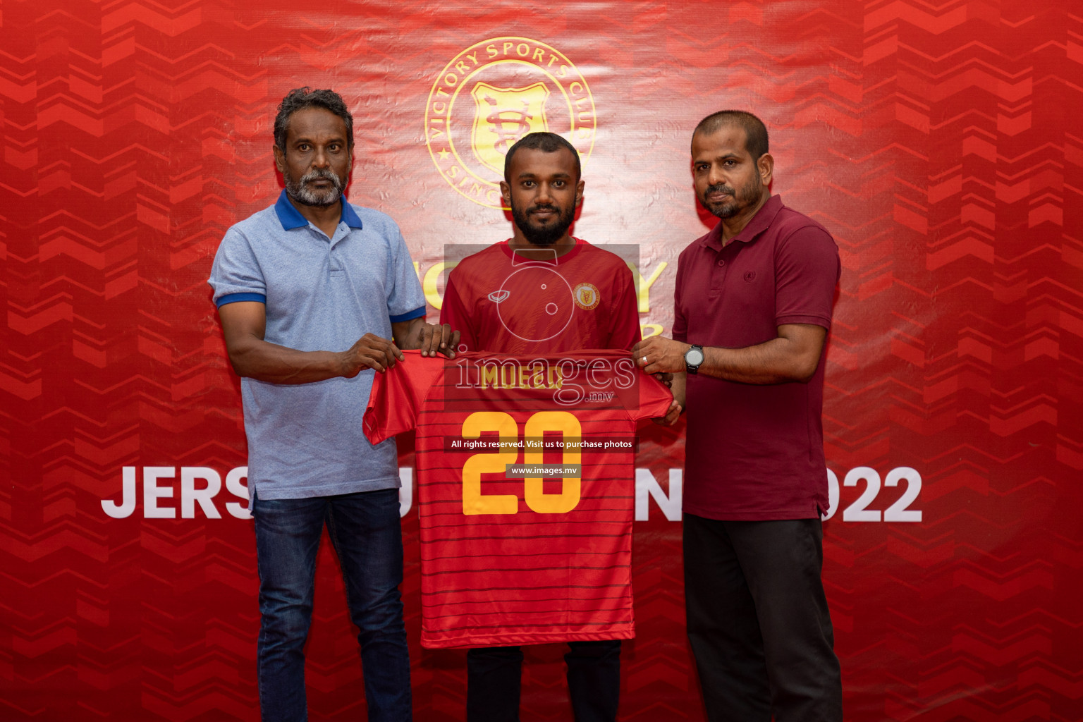 Victory Sports Club Jersey Unveiling 2022 on 14th July 2022, held in Jamaaludheen School Hall, Male', Maldives  Photos: Hassan Simah / Images.mv