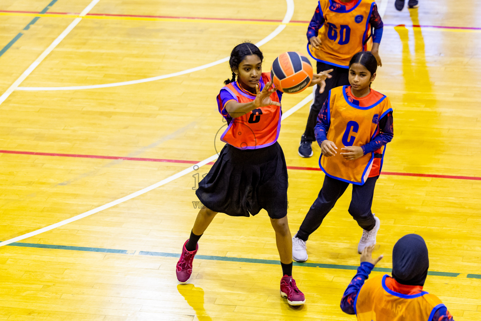 Day 11 of 25th Inter-School Netball Tournament was held in Social Center at Male', Maldives on Wednesday, 21st August 2024. Photos: Nausham Waheed / images.mv