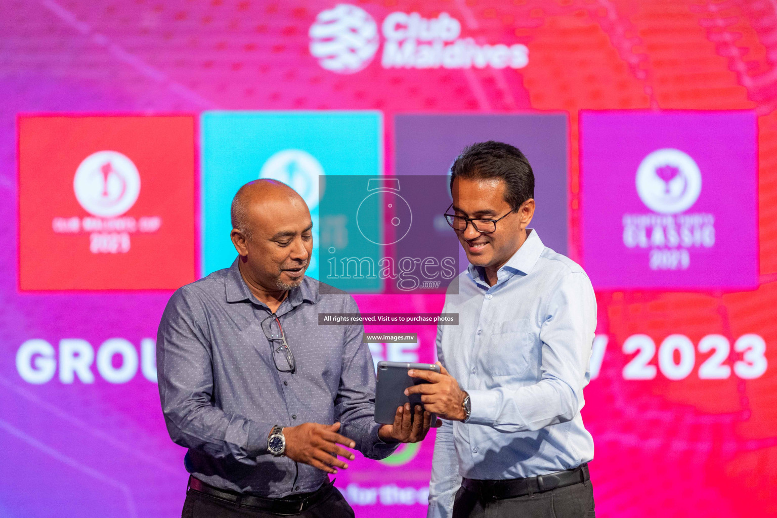 Draw ceremony of Club Maldives 2023 was held on Thursday, 6th July 2023 at PSM Studio in Male', Maldives.  Photos: Ismail Thoriq / images.mv