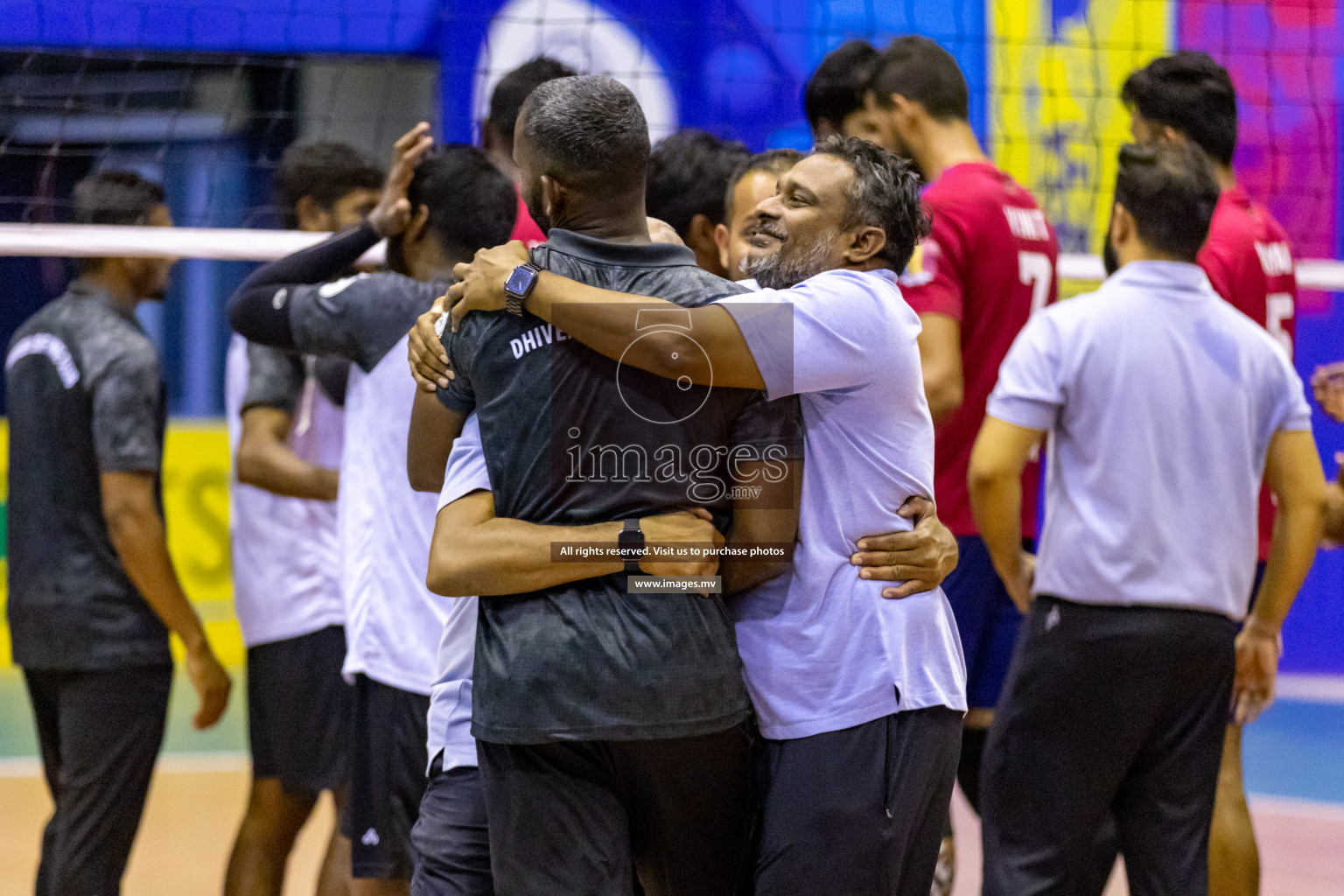 Sports Club City vs Dhivehi Sifainge Club in the Finals of National Volleyball Tournament 2022 on Thursday, 07th July 2022, held in Social Center, Male', Maldives